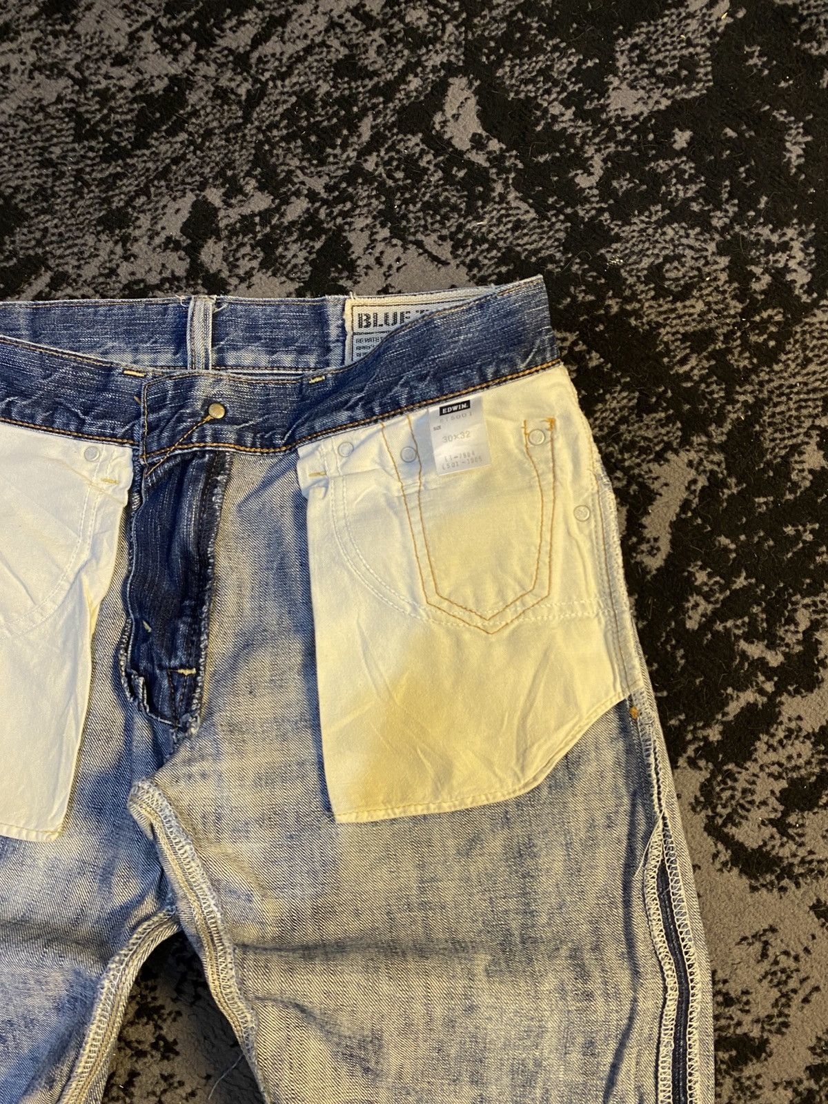 Edwin 503 Flare Edwin Blue Trip Distressed Jeans 🔥 Size US 30 / EU 46 - 14 Thumbnail