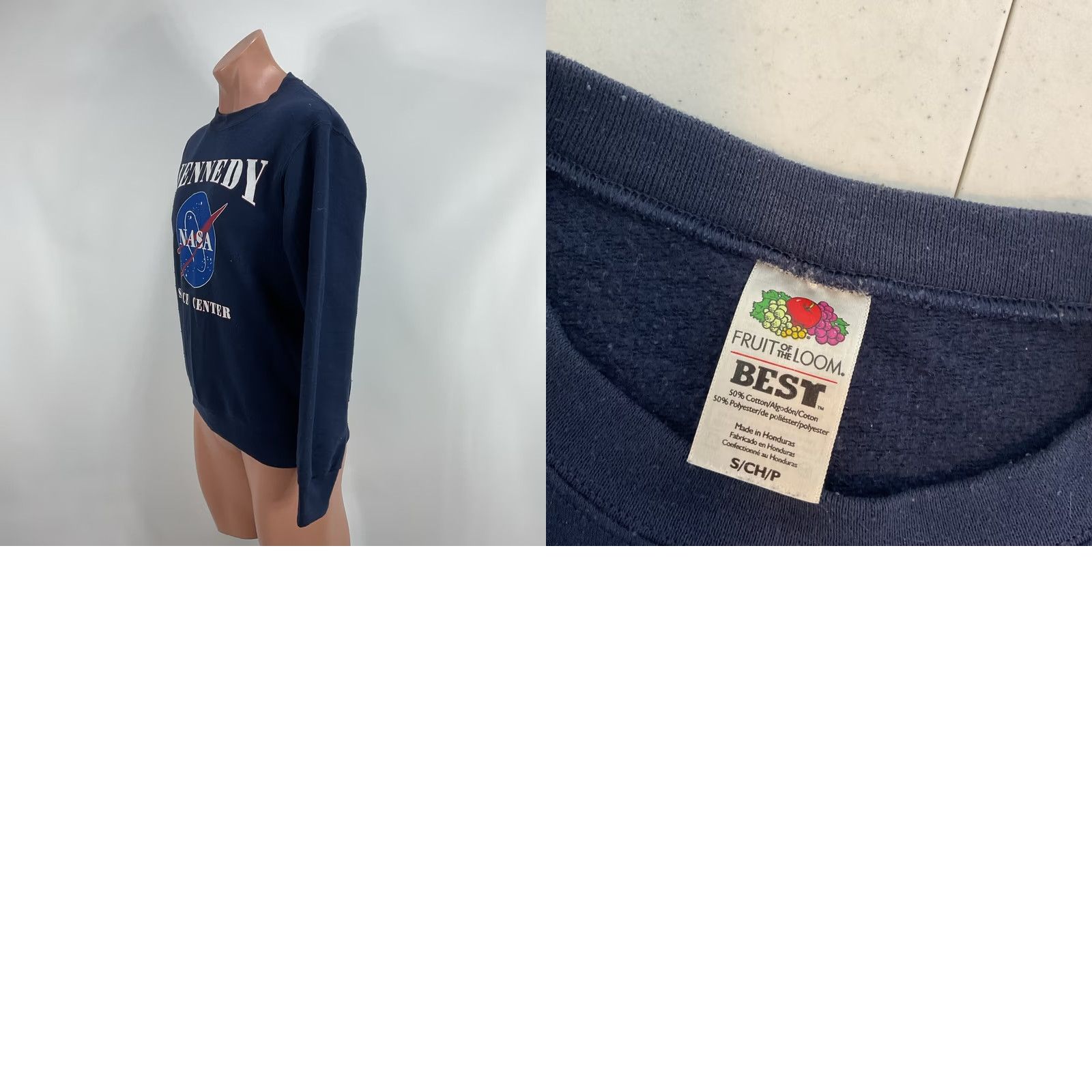 Fruit Of The Loom VINTAGE Nasa Kennedy Space Center Sweatshirt Sz Small 90s Size US S / EU 44-46 / 1 - 8 Thumbnail