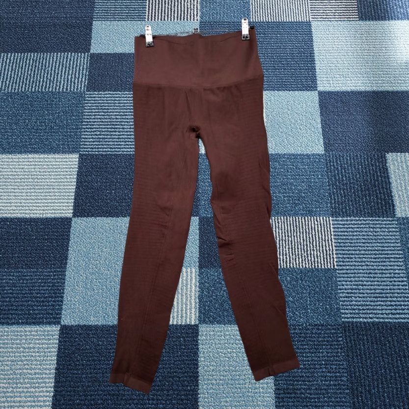 Vintage Stella Elyse Leggings Womens M/L Brown Crop Skinny Stretch Sportswear Size 32" / US 10 / IT 46 - 1 Thumbnail