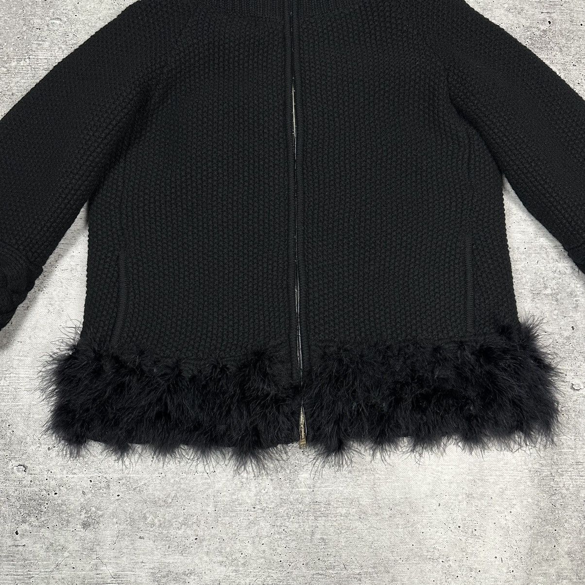 Designer × Herno HERNO Knitted Wool Down Jacket Feathers The Cuff Black Size M / US 6-8 / IT 42-44 - 5 Thumbnail