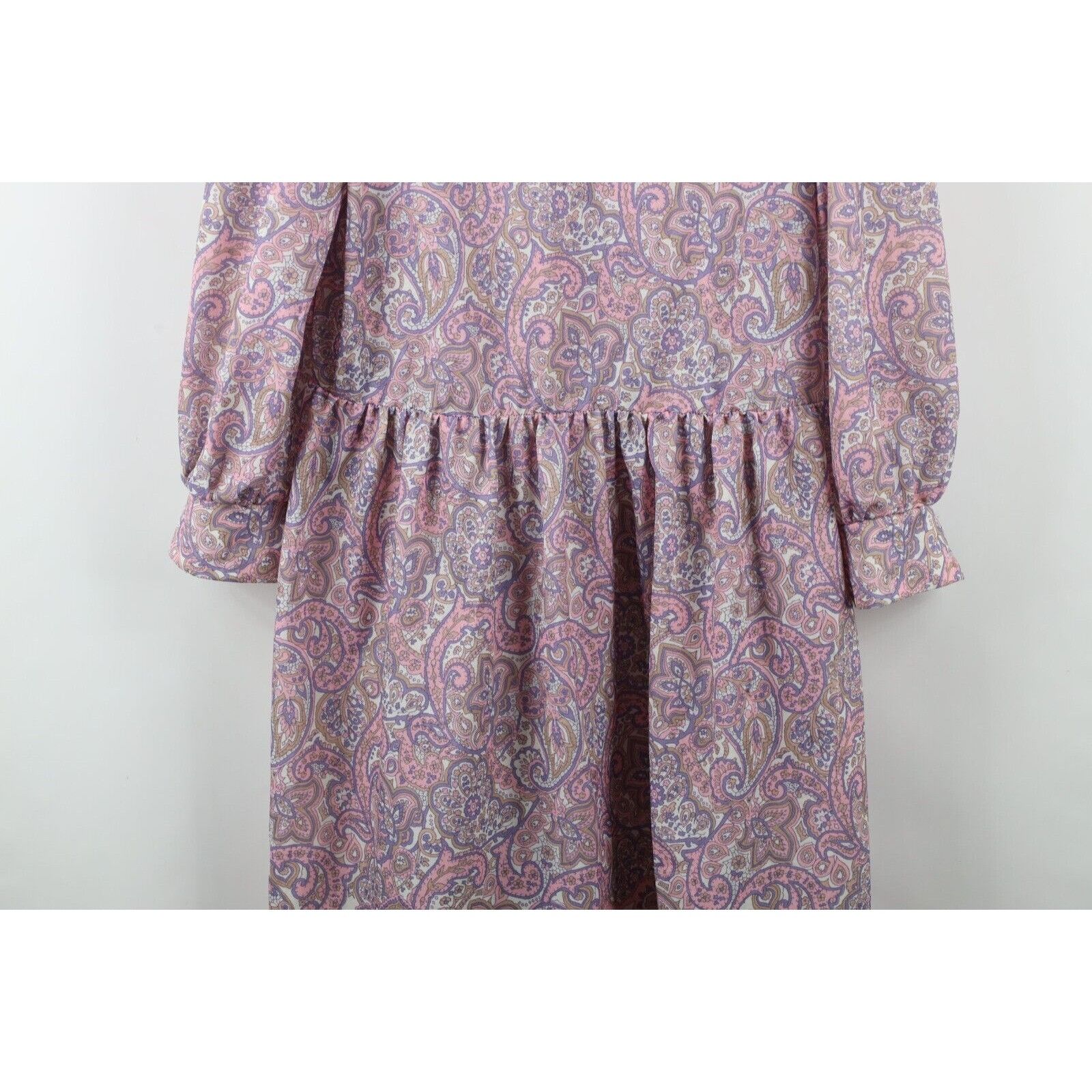 Vintage Vintage 70s Country Primitive Lace Collar Kni Size XL / US 12-14 / IT 48-50 - 3 Thumbnail