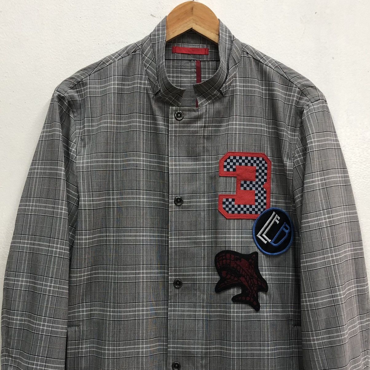 Lanvin Lanvin on Blue Patches Light Coat Parka Glen Check Jacket Size US M / EU 48-50 / 2 - 3 Thumbnail