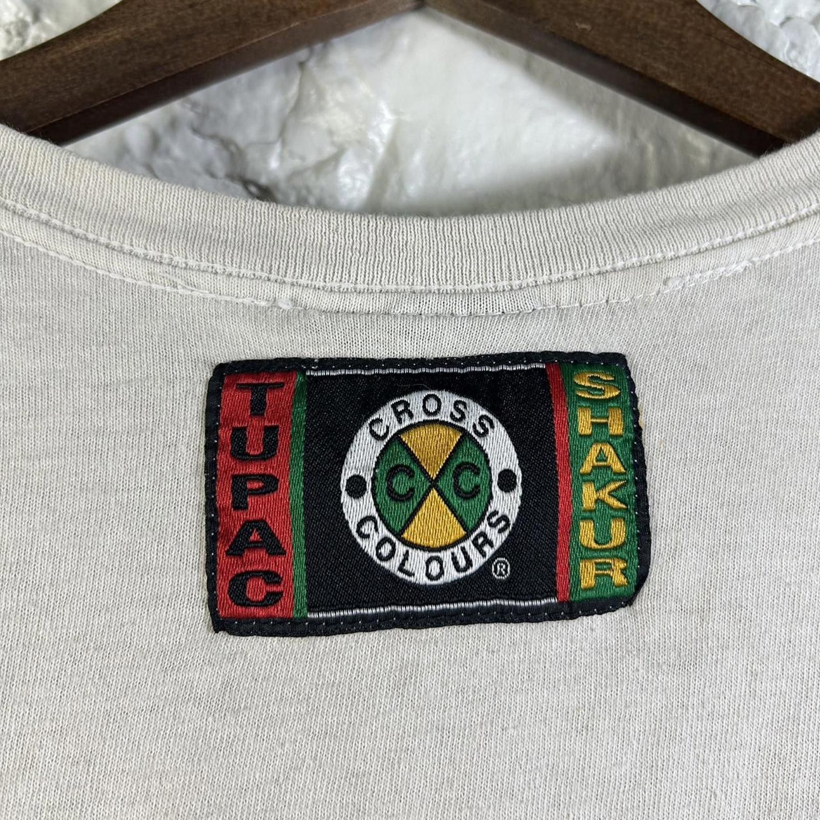 Other Vtg Tupac Shakur Cross Colours Rap Tee Size Medium Size US M / EU 48-50 / 2 - 5 Thumbnail