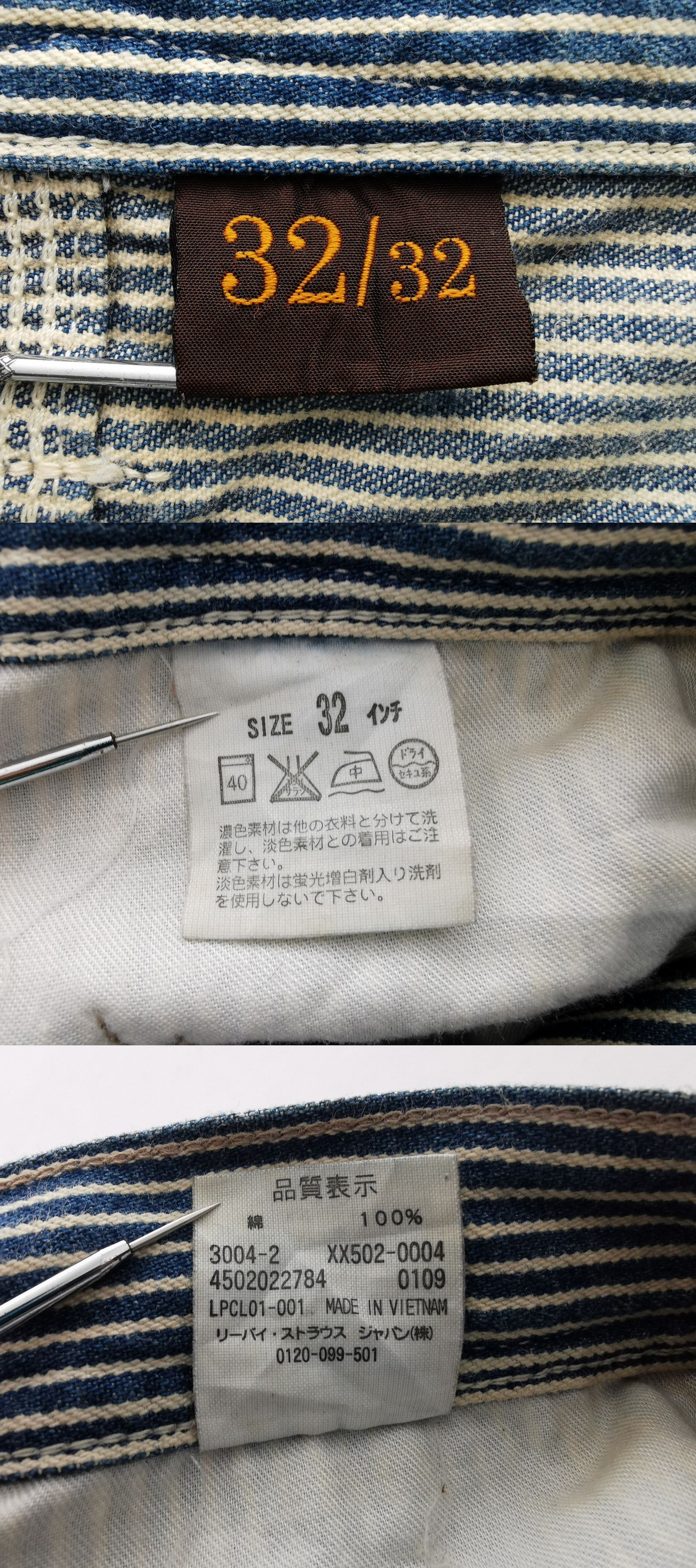 Levi's Distressed Levis 502 Hickory Denim Pants Size 34 Size US 34 / EU 50 - 9 Thumbnail