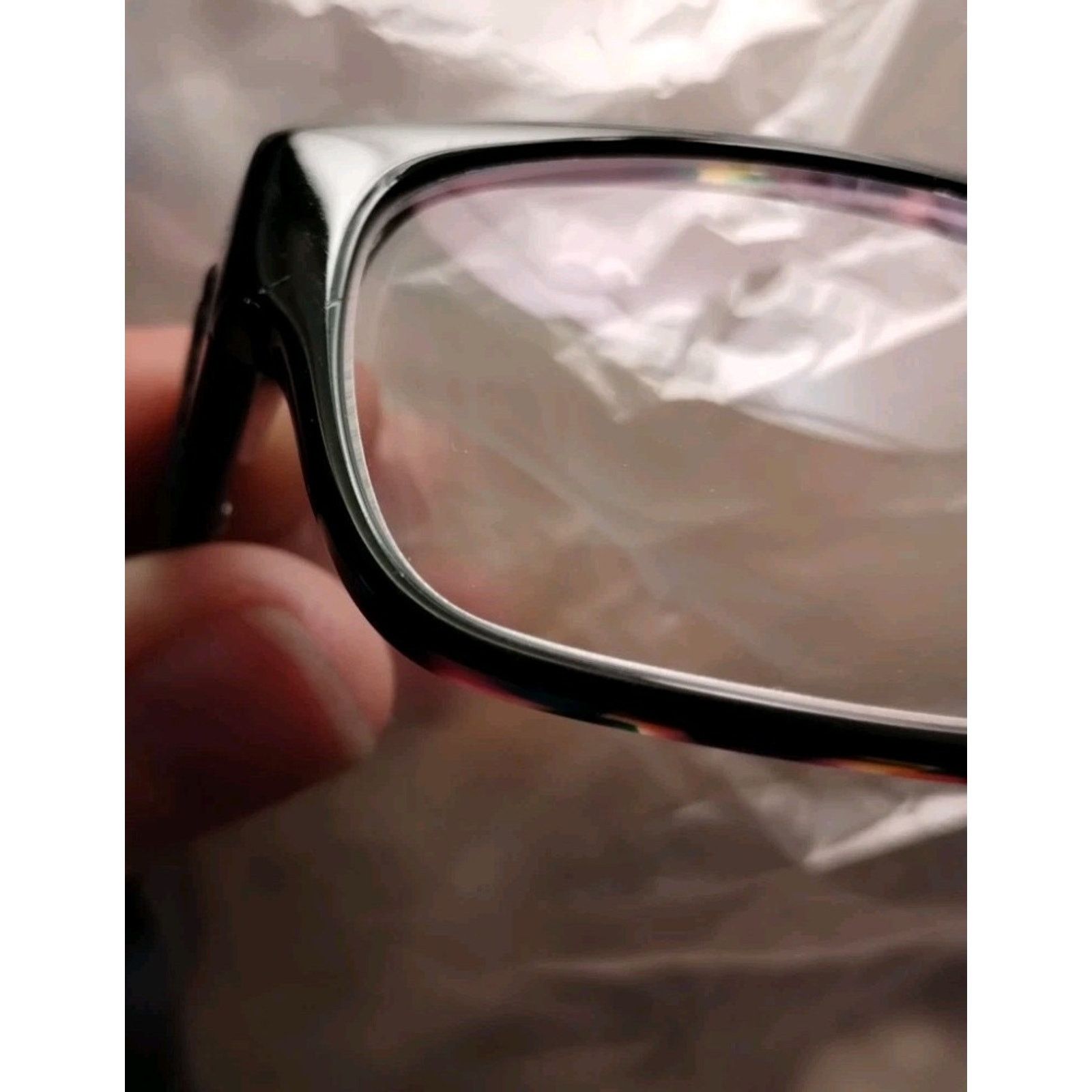 Vintage Elizabeth Arden EA 1098-2 Women Eyeglass Frames Black Multic Size ONE SIZE - 10 Thumbnail