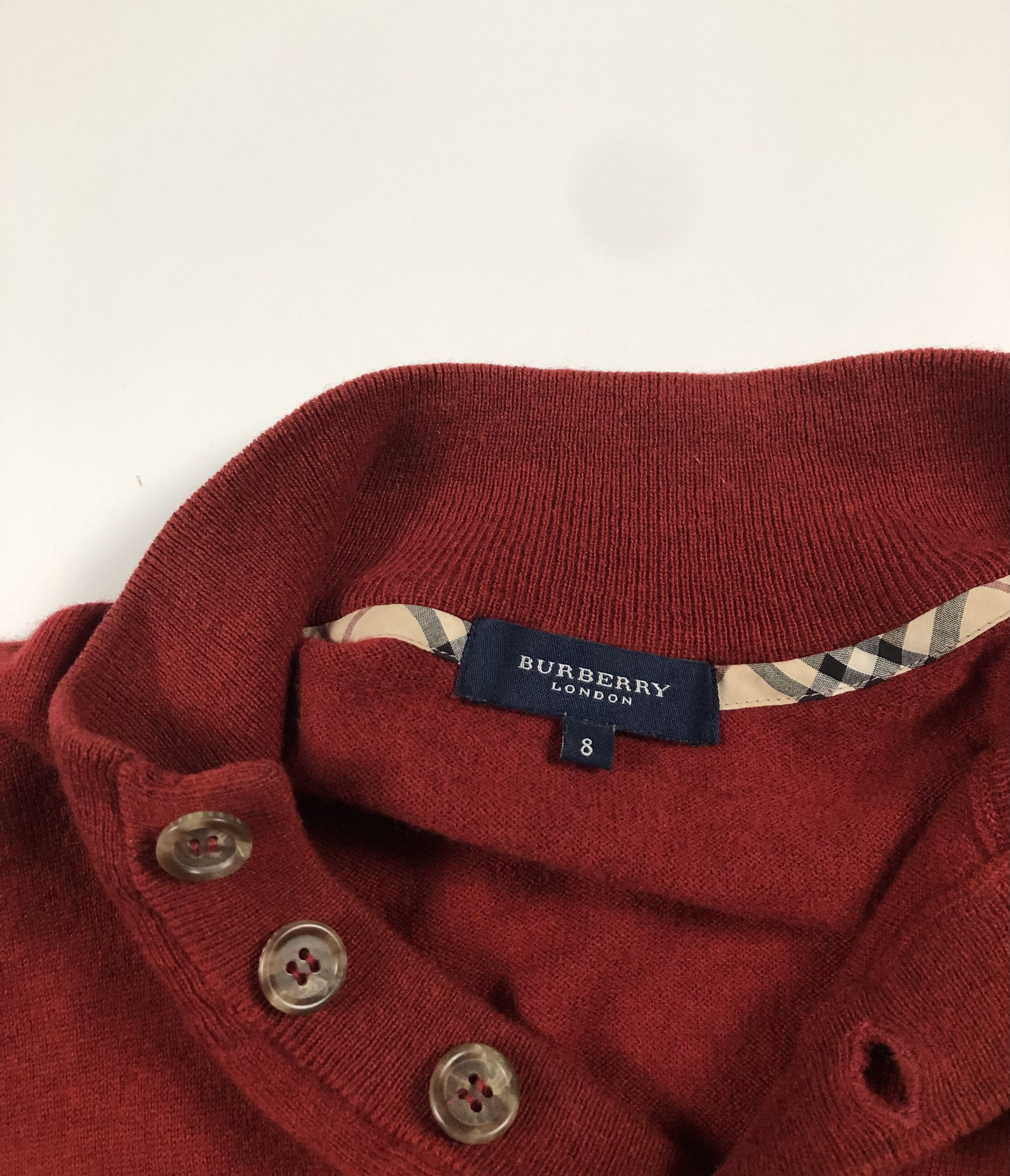 Burberry Burberry London Lambswool Sweater Size US XXL / EU 58 / 5 - 5 Thumbnail