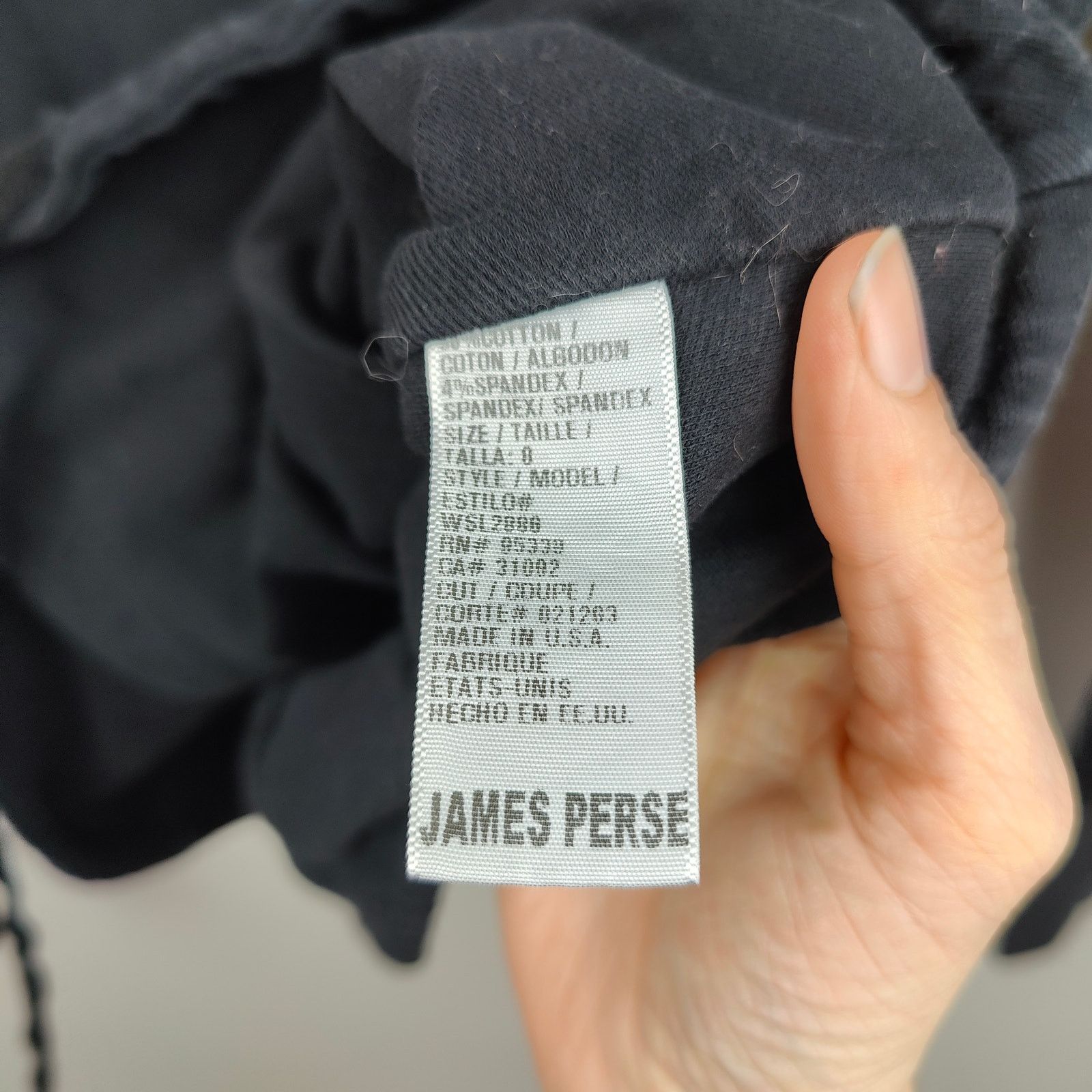 James Perse Standard James Perse Knit Moto Jacket Womens XS 0 Black Size XS / US 0-2 / IT 36-38 - 5 Thumbnail