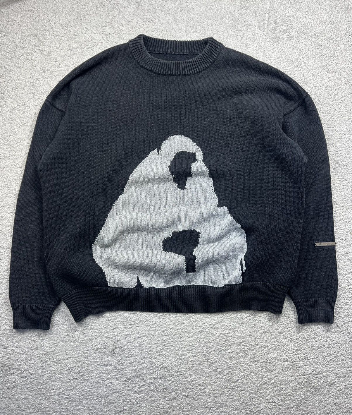 Heliot Emil Heliot Emil Reflective Knit Silhouette Oversized Sweater Size US M / EU 48-50 / 2 - 1 Thumbnail