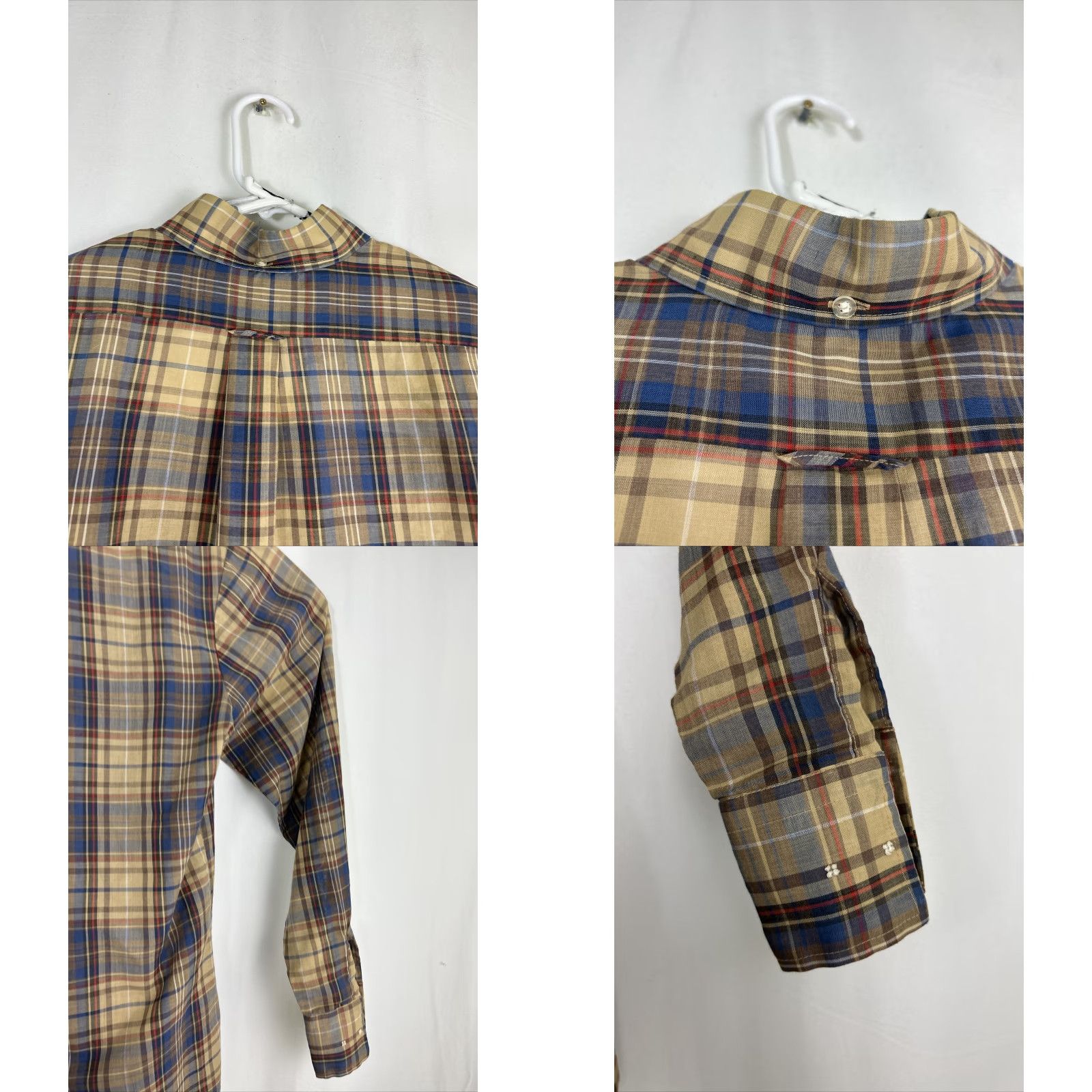 Levi's VINTAGE Levi’s Panatela Button-Up Shirt Long Sleeve Plaid Brown Mens Large 70s Size US L / EU 52-54 / 3 - 9 Thumbnail
