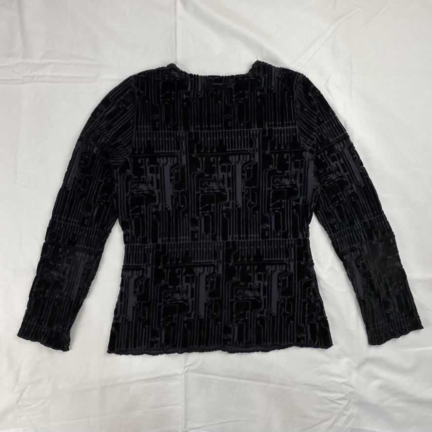 Jean Paul Gaultier AW95 Jean Paul Gaultier Circuitboard Flock Mesh Top Vintage Size US S / EU 44-46 / 1 - 2 Thumbnail