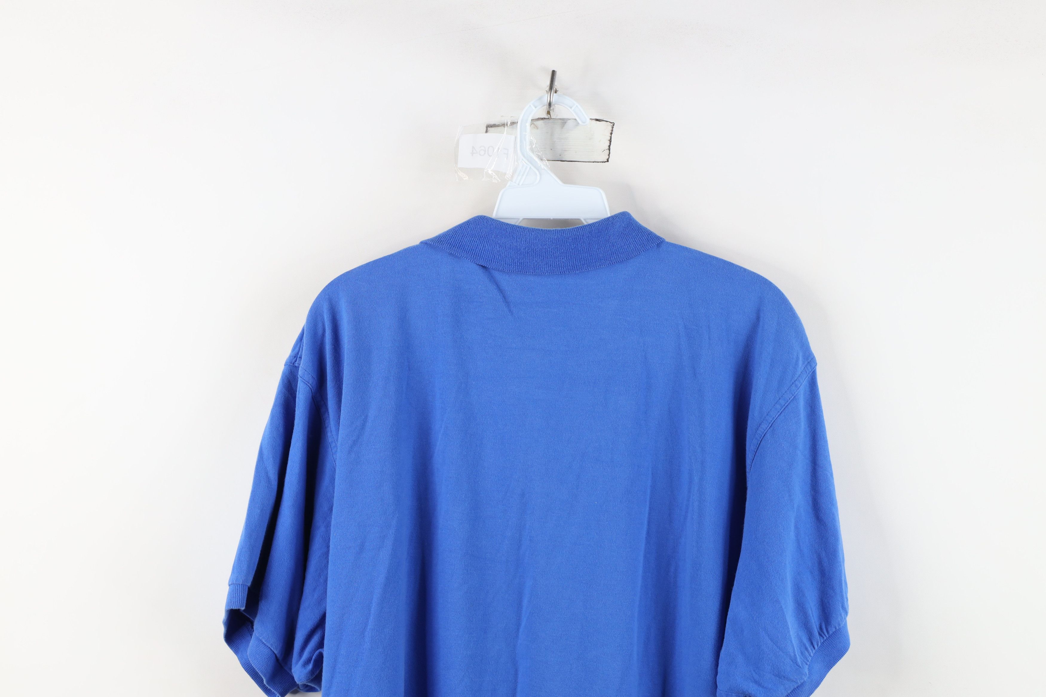 Nike Vintage 90s Nike Scott Mini Swoosh Golf Polo Shirt Blue Size US L / EU 52-54 / 3 - 13 Thumbnail