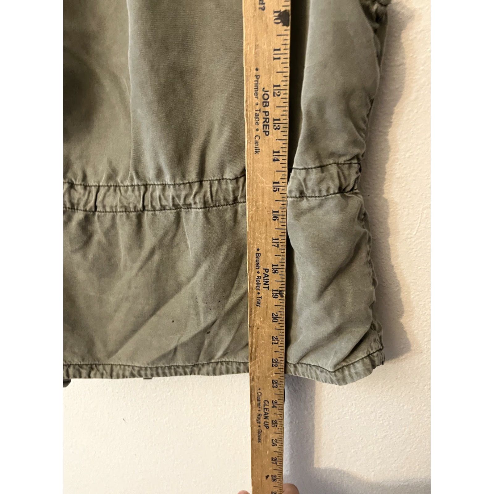 Vintage VINTAGE Max Jeans Women’s Waterfall Drape Open Front Green Tencel Vest XS Casual Blouse Size 26" / US 2 / IT 38 - 5 Thumbnail