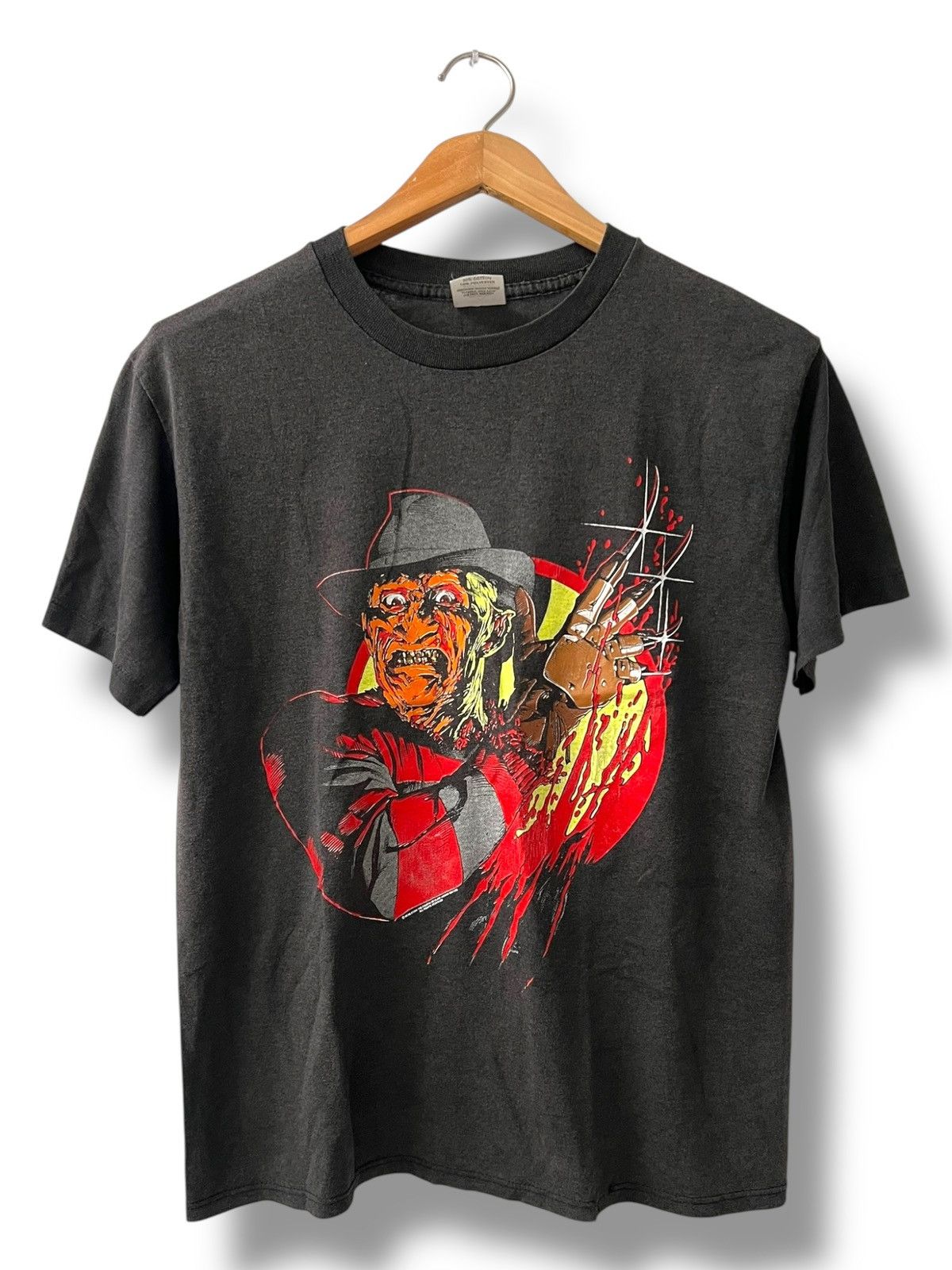 Star Of Hollywood VINTAGE 80s FREDDY KRUEGER A NIGHTMARE 4 HORROR MOVIE SHIRT Size US L / EU 52-54 / 3 - 1 Thumbnail
