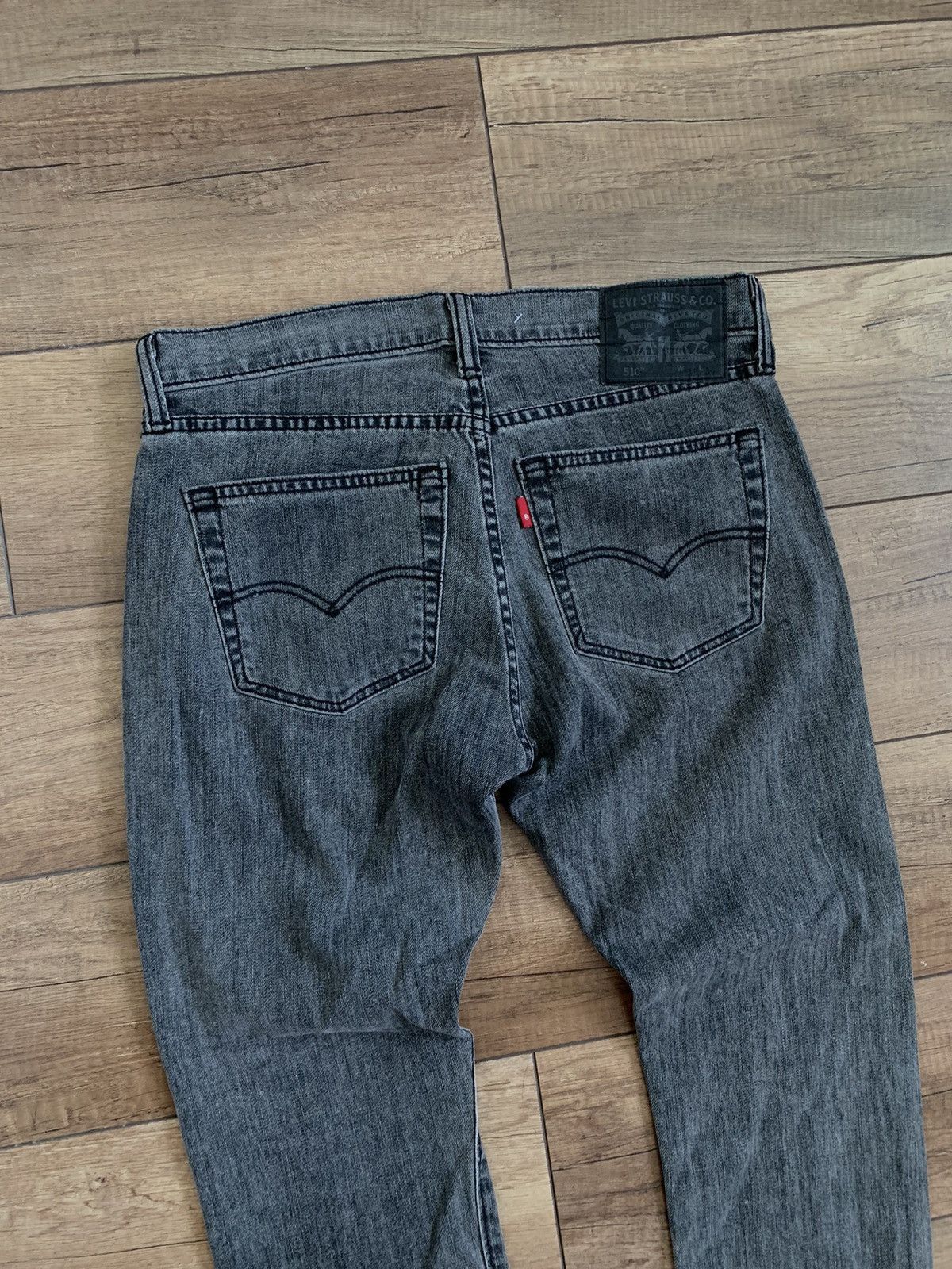 Levi's Vintage Style Levi’s 511 Dark Grey Washed Jeans Denim Pants Size US 30 / EU 46 - 4 Thumbnail