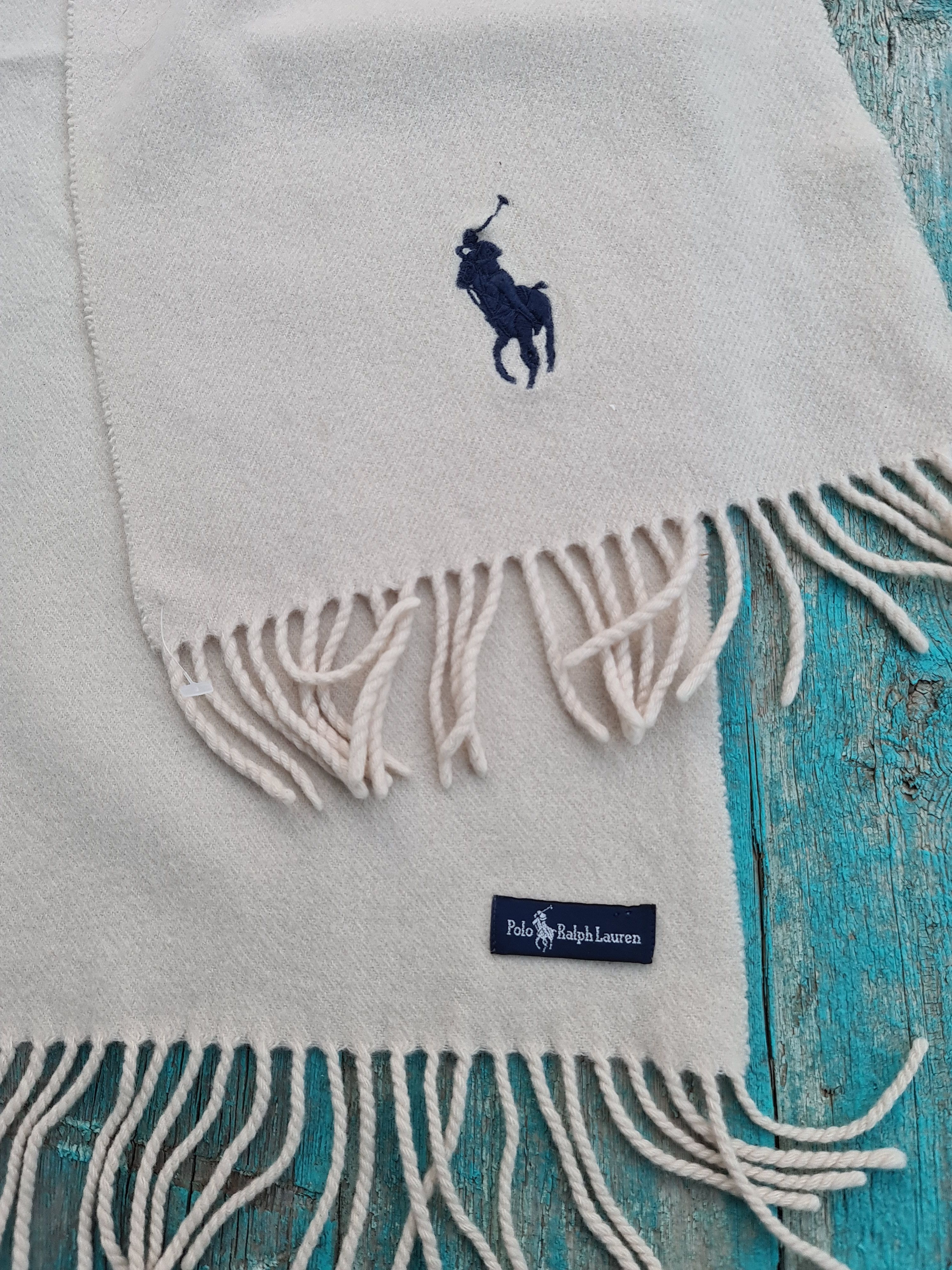 Polo Ralph Lauren POLO RALPH LAUREN Pleat Knit Angora Lana Wool Muffler Scarf Size ONE SIZE - 2 Thumbnail