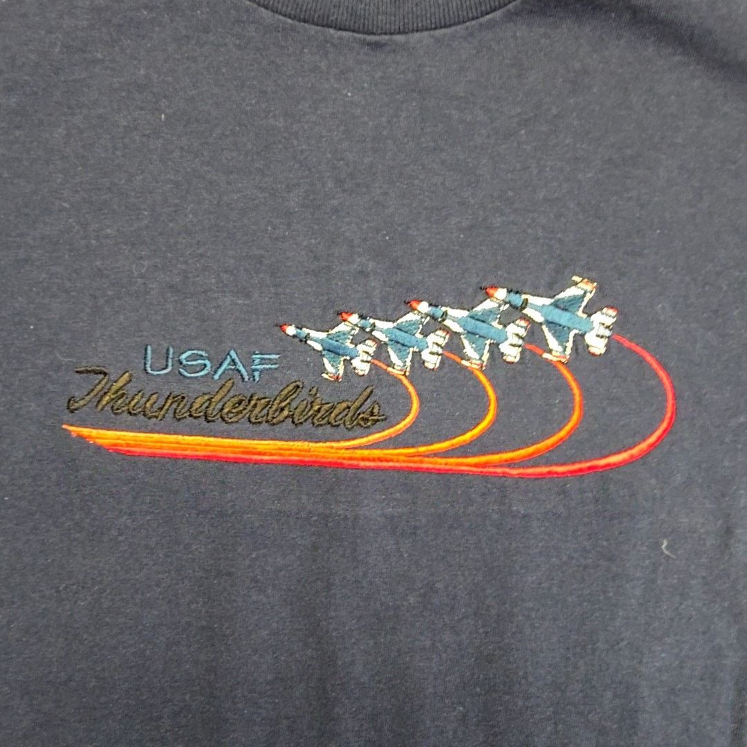 Vintage Vintage USAF Thunderbirds Blue M Embroidered Military Shirt Size US M / EU 48-50 / 2 - 2 Thumbnail