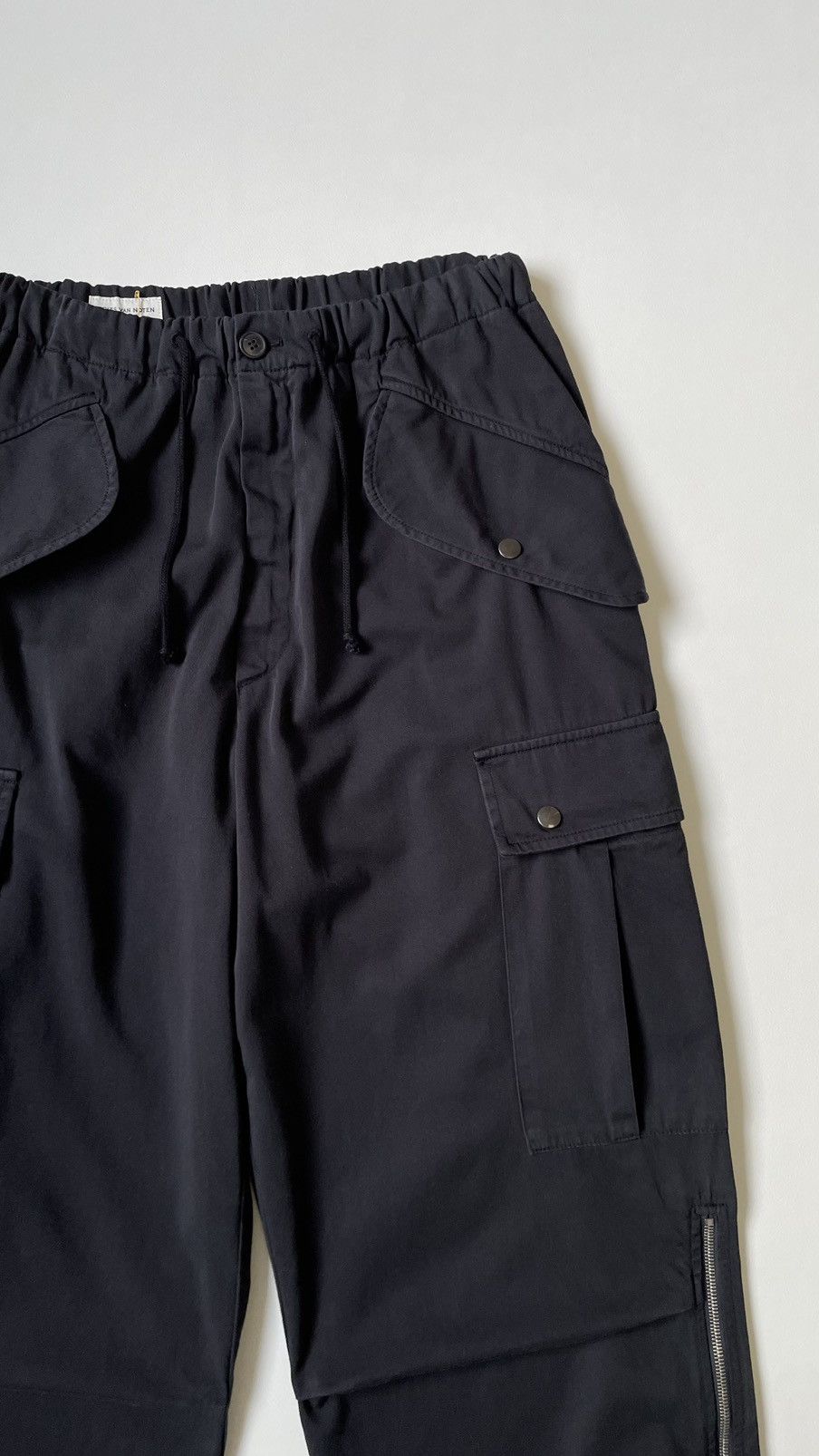 Dries Van Noten Blue Cotton Flight Cargo Trousers Size US 32 / EU 48 - 4 Thumbnail