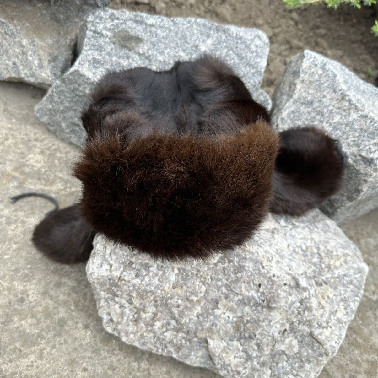 Other Vintage Japanese Style USSR Hat Shapka Ushanka Fur Cap Size ONE SIZE - 3 Thumbnail