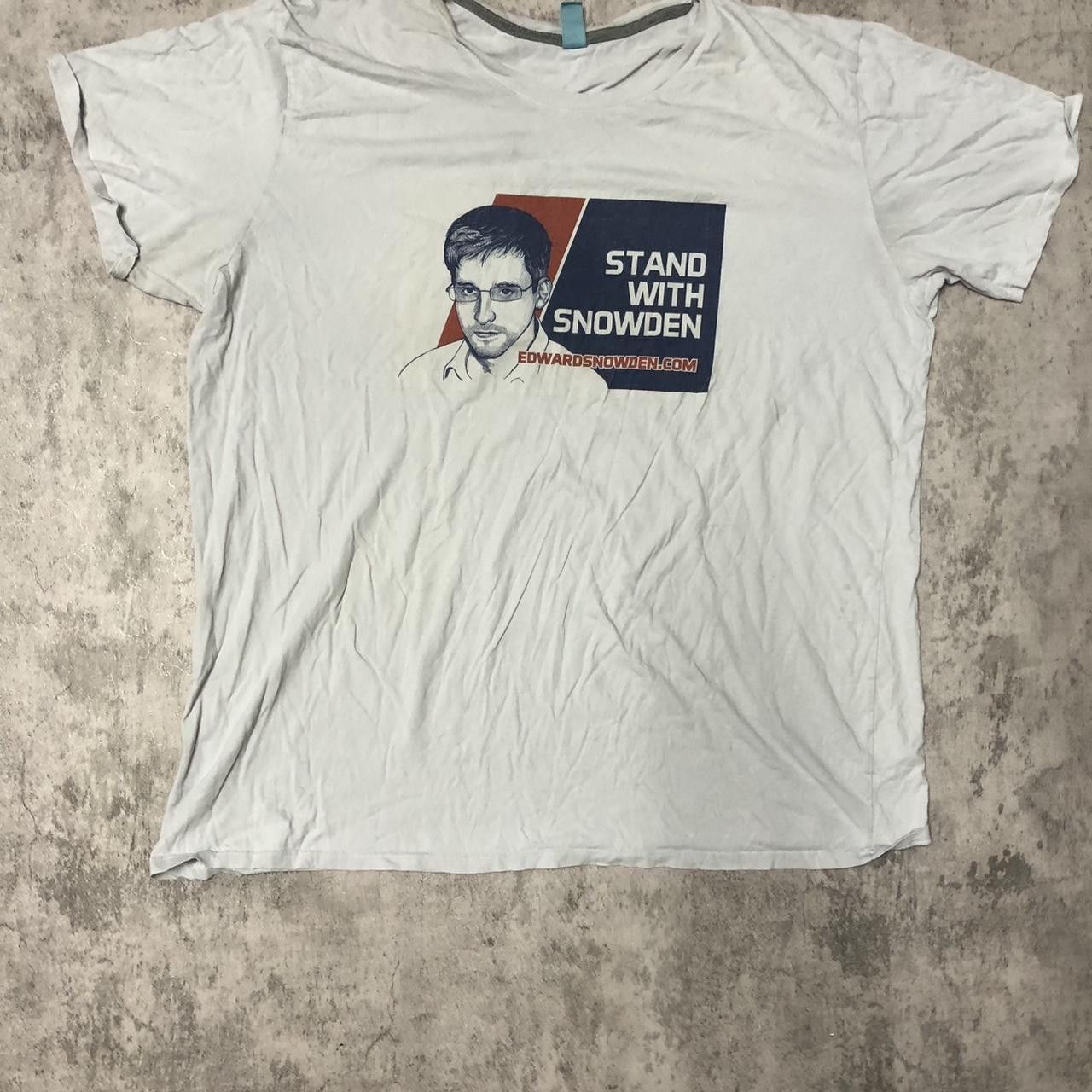 Other White and red Snowden tee #Snowden #Whistleblower Size US XXL / EU 58 / 5 - 1 Thumbnail