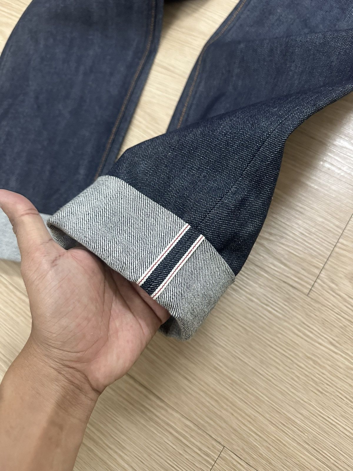 Beauty Beast × Jil Sander × Uniqlo Rare Beautiful Uniqlo X Jil Sander Red Line Selvedge Denim Size US 33 - 6 Thumbnail