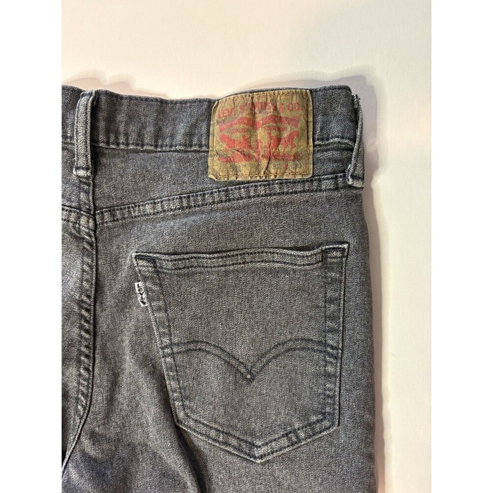 Levi's Levi’s 511 White Tab Skinny Jeans Women’s 32x30 Gray Denim Size 32" / US 10 / IT 46 - 4 Thumbnail