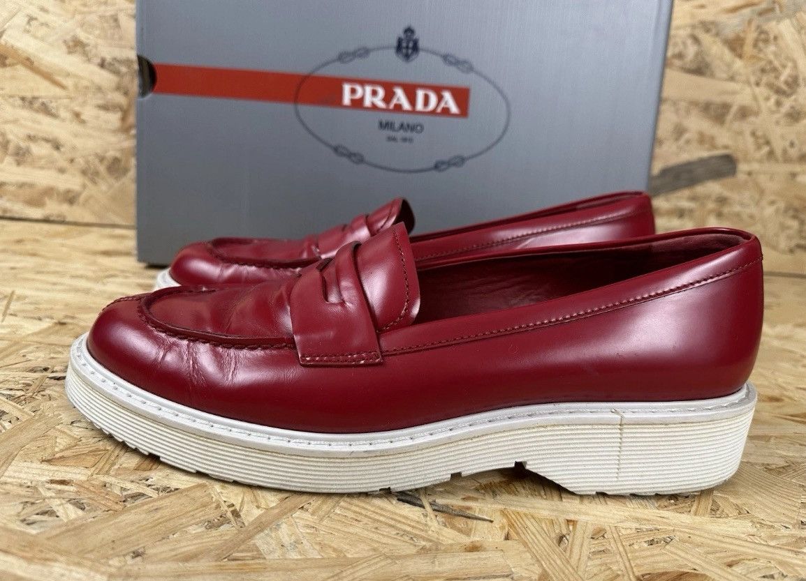 Prada Prada shoes size 41 IT red Size US 11 / IT 41 - 5 Thumbnail