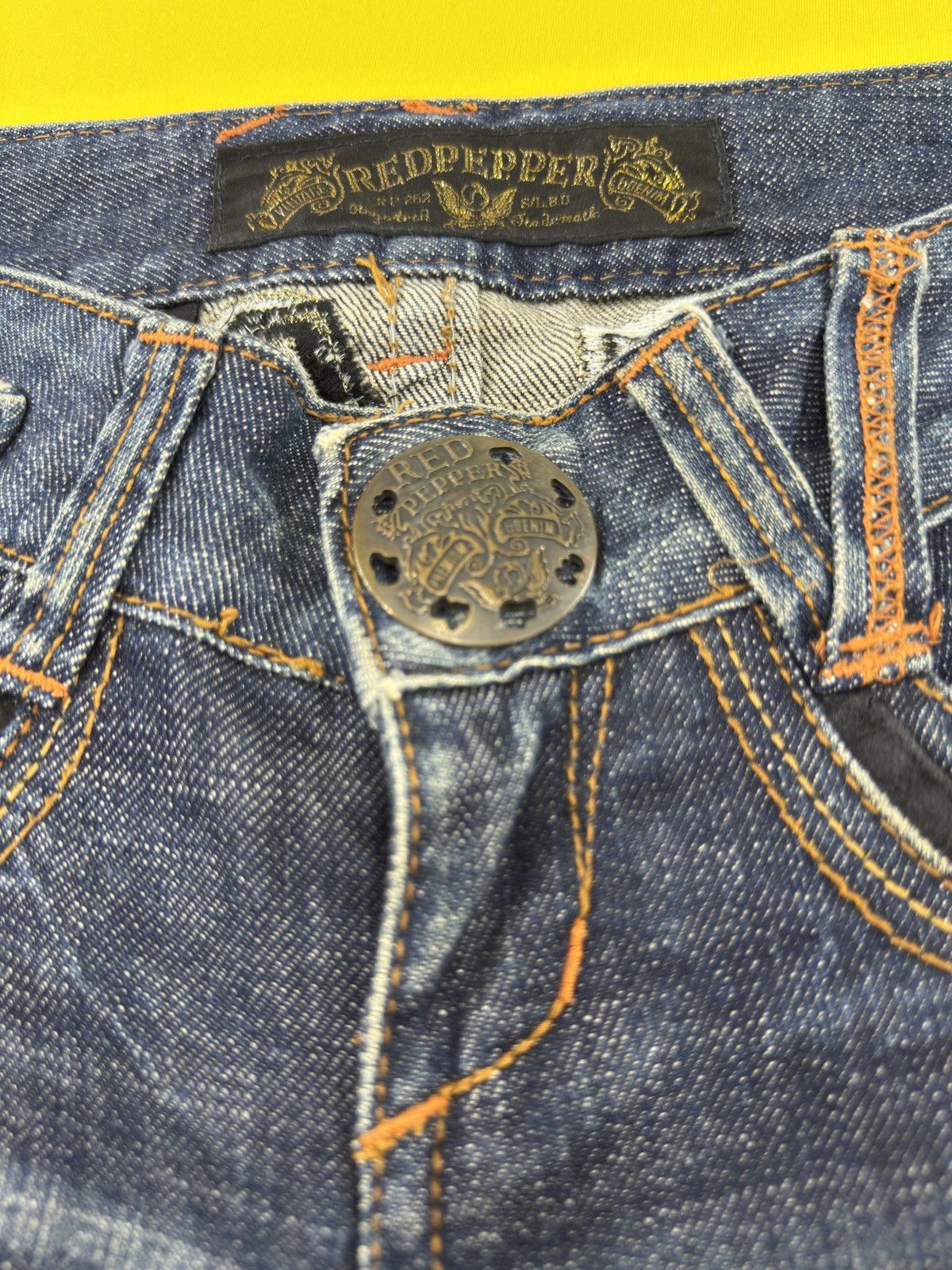 Japanese Brand Red peppers flare jeans Size US 28 / EU 44 - 7 Thumbnail