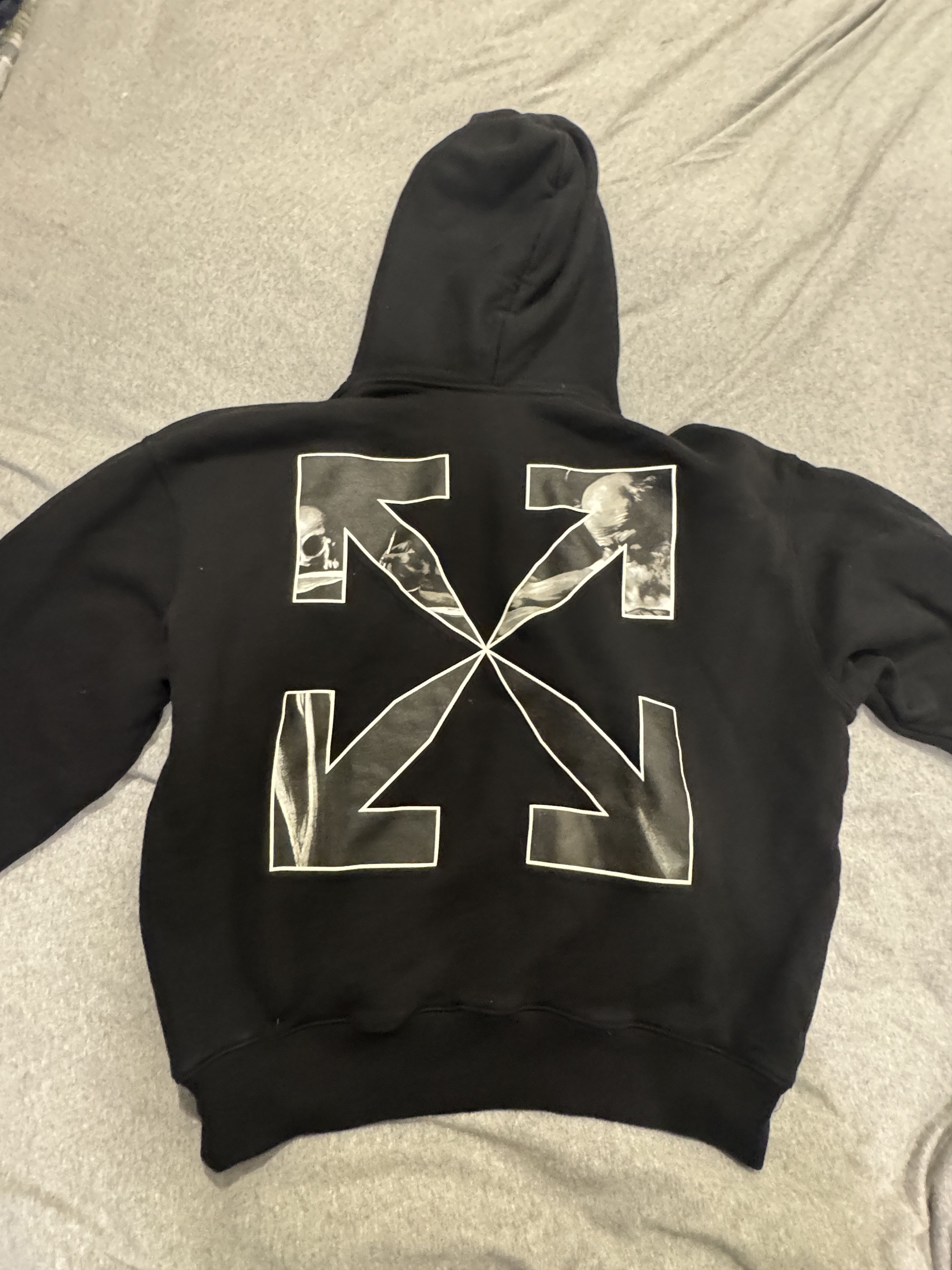 Off-White Off-White Caravaggio Arrow Over 'Black/White' Hoodie Size US M / EU 48-50 / 2 - 2 Thumbnail