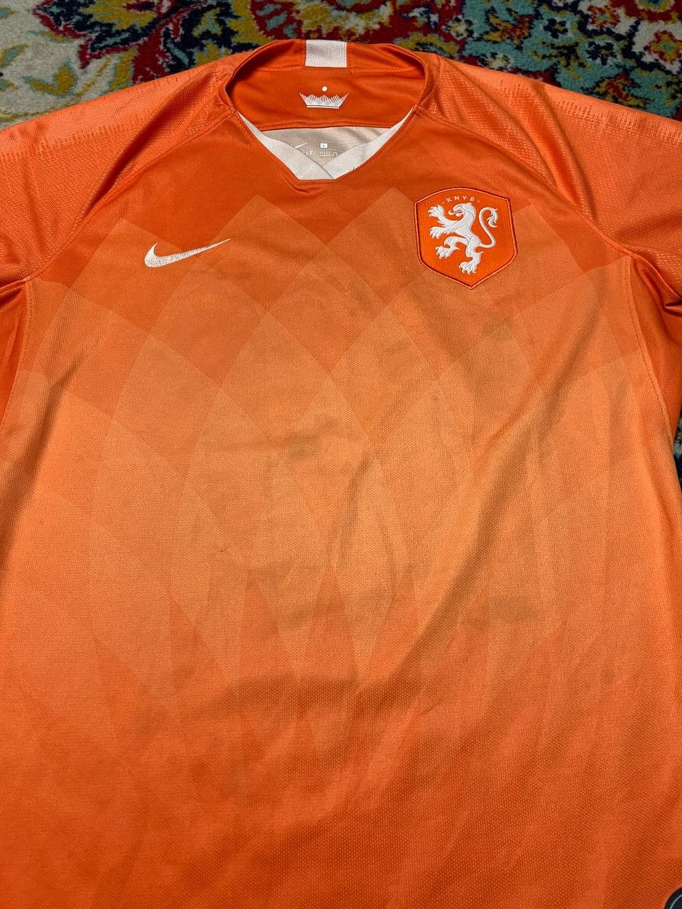 Nike NETHERLANDS 2019 2020 HOME FOOTBALL SHIRT SOCCER JERSEY Size US L / EU 52-54 / 3 - 2 Thumbnail