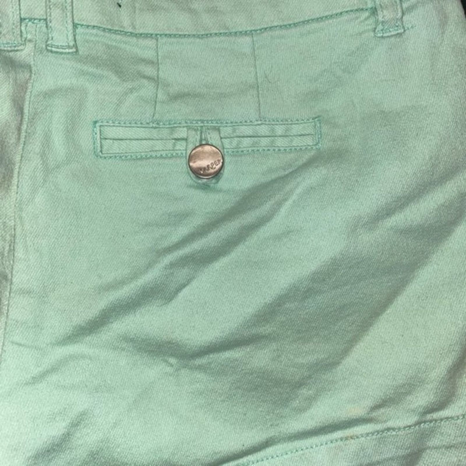 Other Francesca's Harper Seafoam Green Flat Front Chino Shorts 25 Size 25" / US 0 / IT 36 - 6 Thumbnail