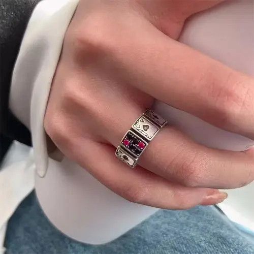 Jewelry Cards & Gambling Finger Rings Size ONE SIZE - 8 Thumbnail