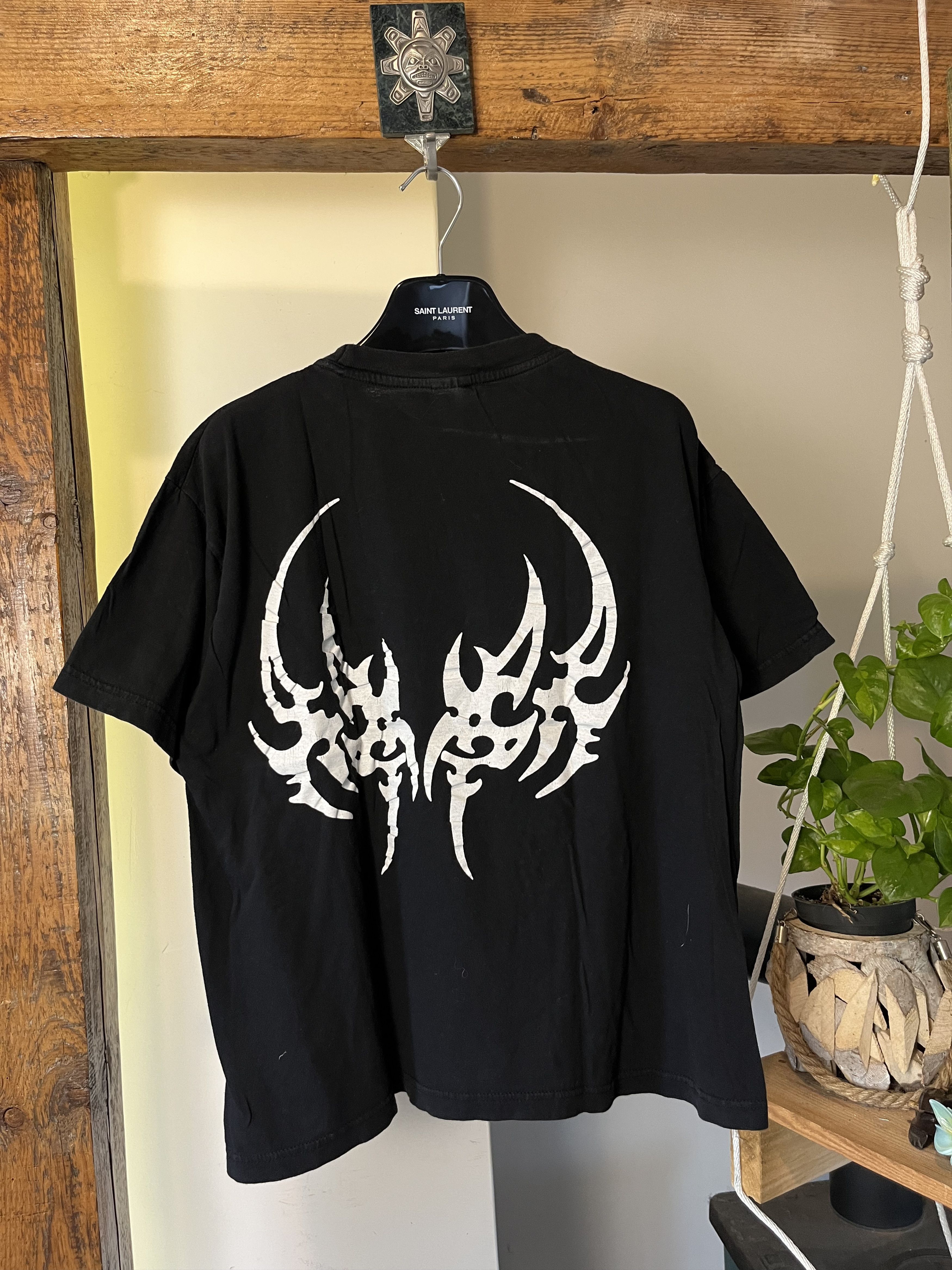 Affliction × Vintage Vintage 90s Avant Garde Affliction Skull Tribal Size US L / EU 52-54 / 3 - 2 Thumbnail