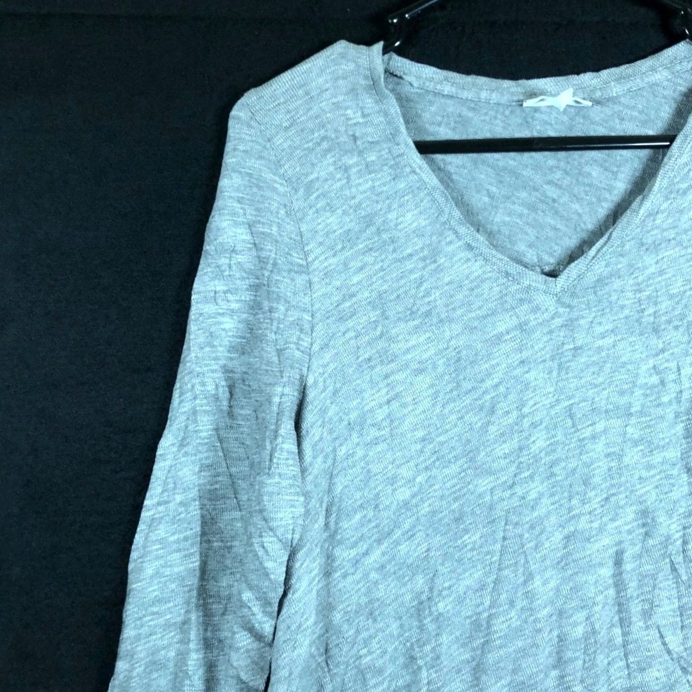 J. Jill J.Jill Sweatshirt Womens Gray V-Neck Long Tunic 100% Cotton Pockets S Small Wrap Pullover Casual Comfort Jersey Knit Sweatshirt Size S / US 4 / IT 40 - 4 Thumbnail