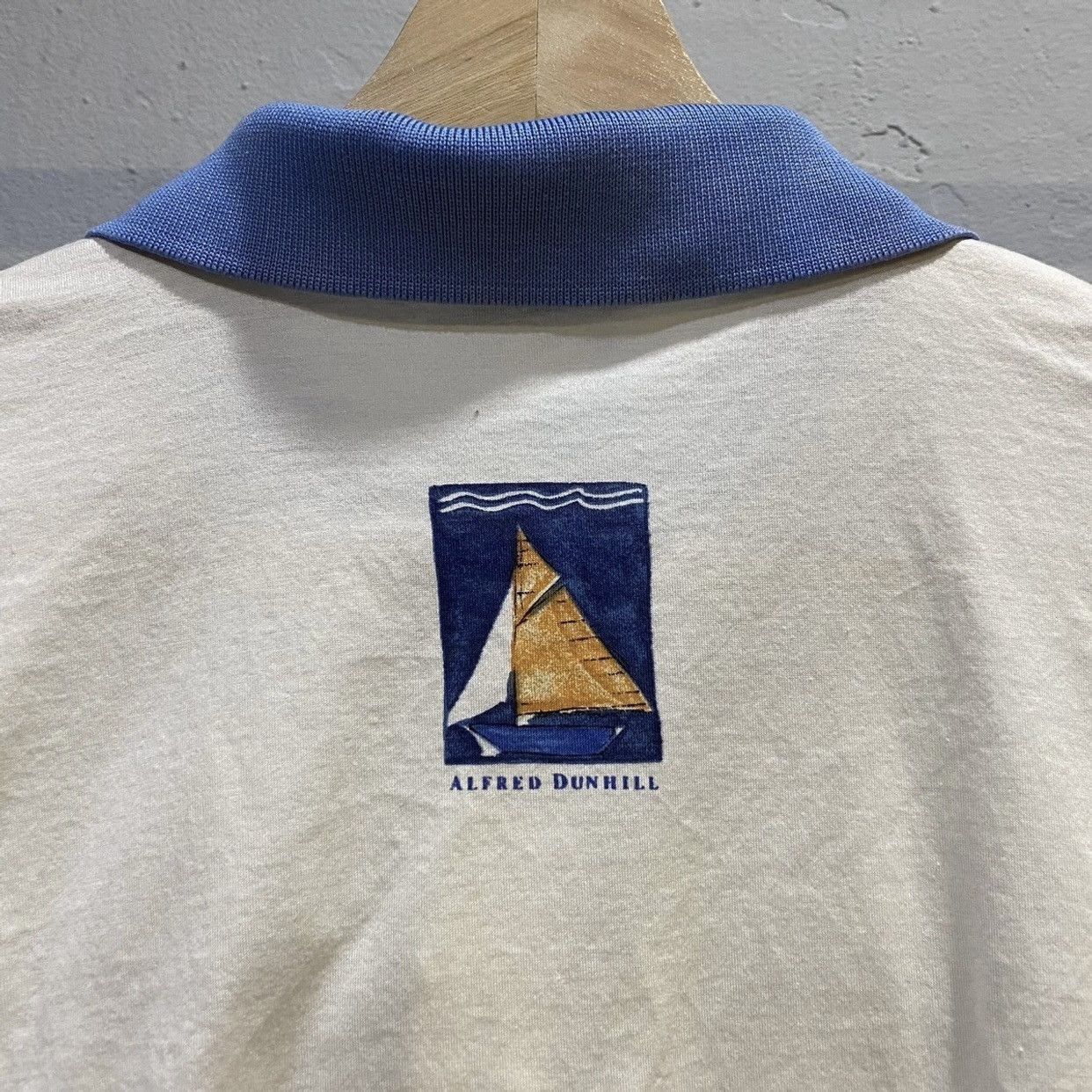 Alfred Dunhill 🔥BEST OFFER🔥 Vintage 90s Dunhill Yacth Polo Shirts Size US L / EU 52-54 / 3 - 4 Thumbnail