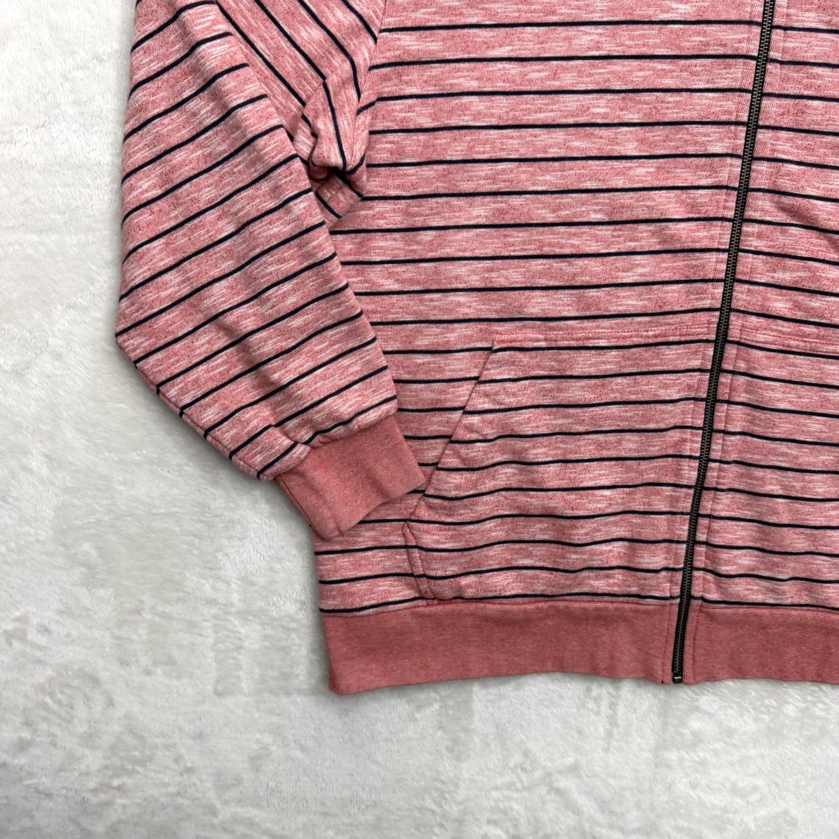 The North Face The North Face Hoodie Jacket Mens 2XL Red Striped Full Zip Knit Cotton Blend Size US XXL / EU 58 / 5 - 6 Thumbnail