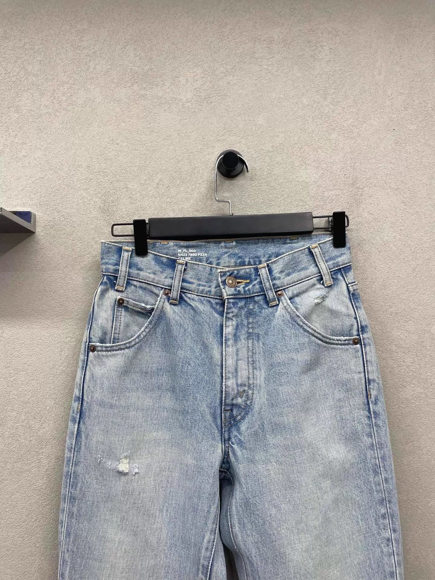 Celine CELINE Vintage Wash Sky Blue Flare Jeans 25 Size 25" / US 0 / IT 36 - 4 Thumbnail