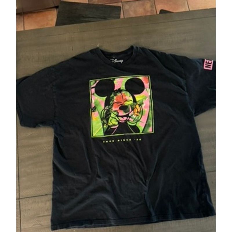 NEFF Neff X Disney Men's Mickey Mouse Tropical Floral Graphic Tee Size US L / EU 52-54 / 3 - 1 Thumbnail