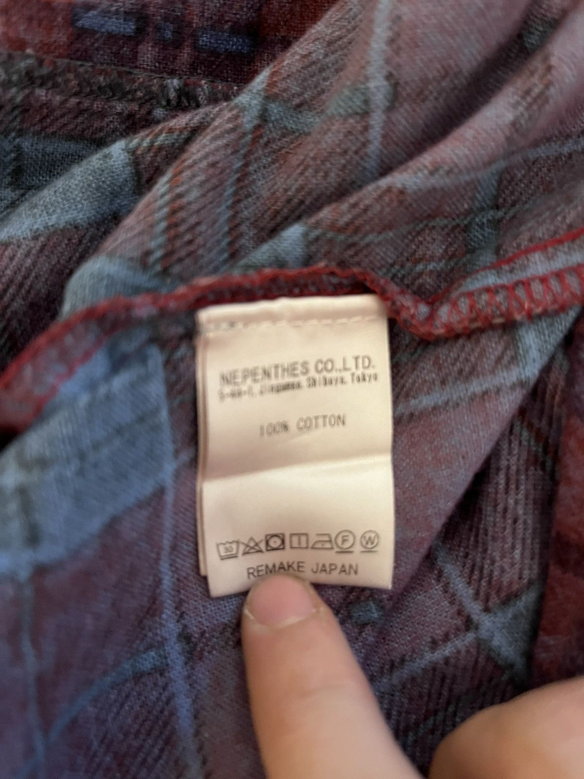 Needles Rebuild by needles Flannel Vest Size US S / EU 44-46 / 1 - 3 Thumbnail