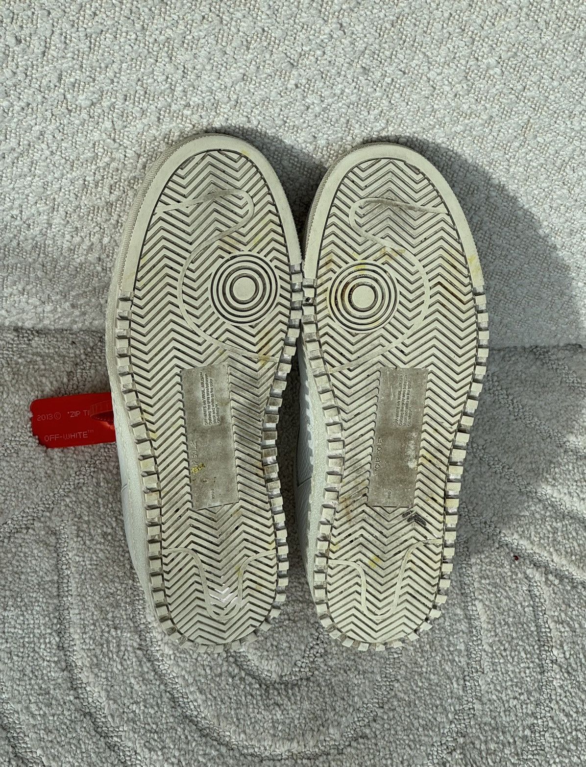 Off-White Off-White Belt Low “White Yellow” – Virgil Abloh Era (FW18) Size US 7 / EU 40 - 8 Thumbnail