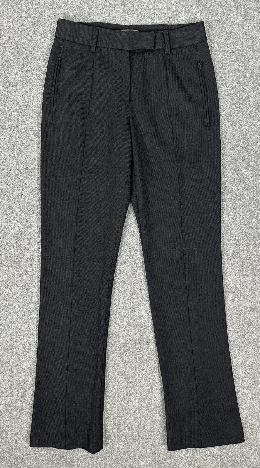 Prada Prada - Technical Wool Zipped Cuffs - Trouser Pants in Black Size 26" / US 2 / IT 38 - 1 Thumbnail