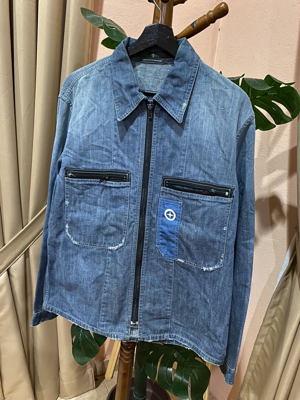 Massimo Osti × Stone Island Stone Island Denim Overshirt Jacket - Italian Made Utility Size US M / EU 48-50 / 2 - 1 Thumbnail