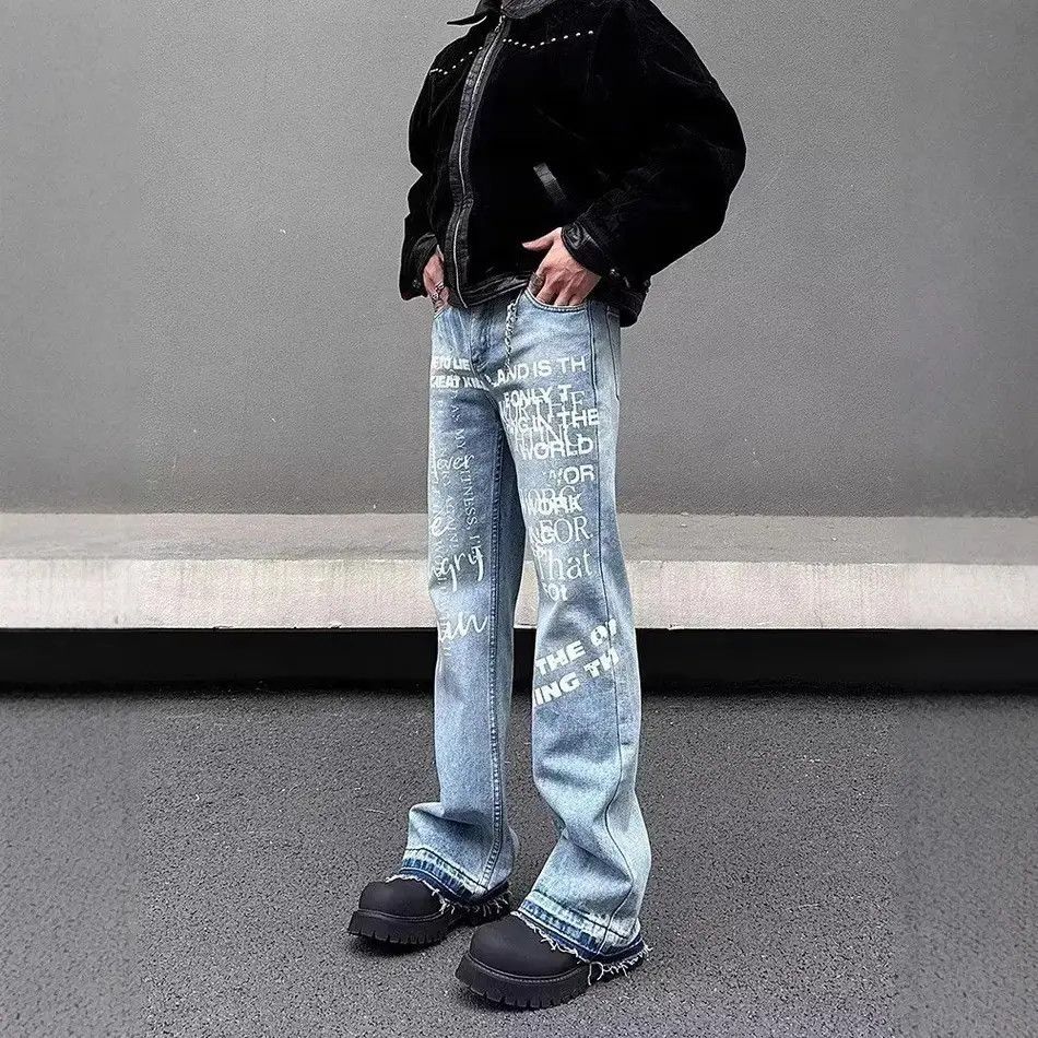 Japanese Brand Retro high street cat whisker micro flared jeans Size US 32 / EU 48 - 6 Thumbnail