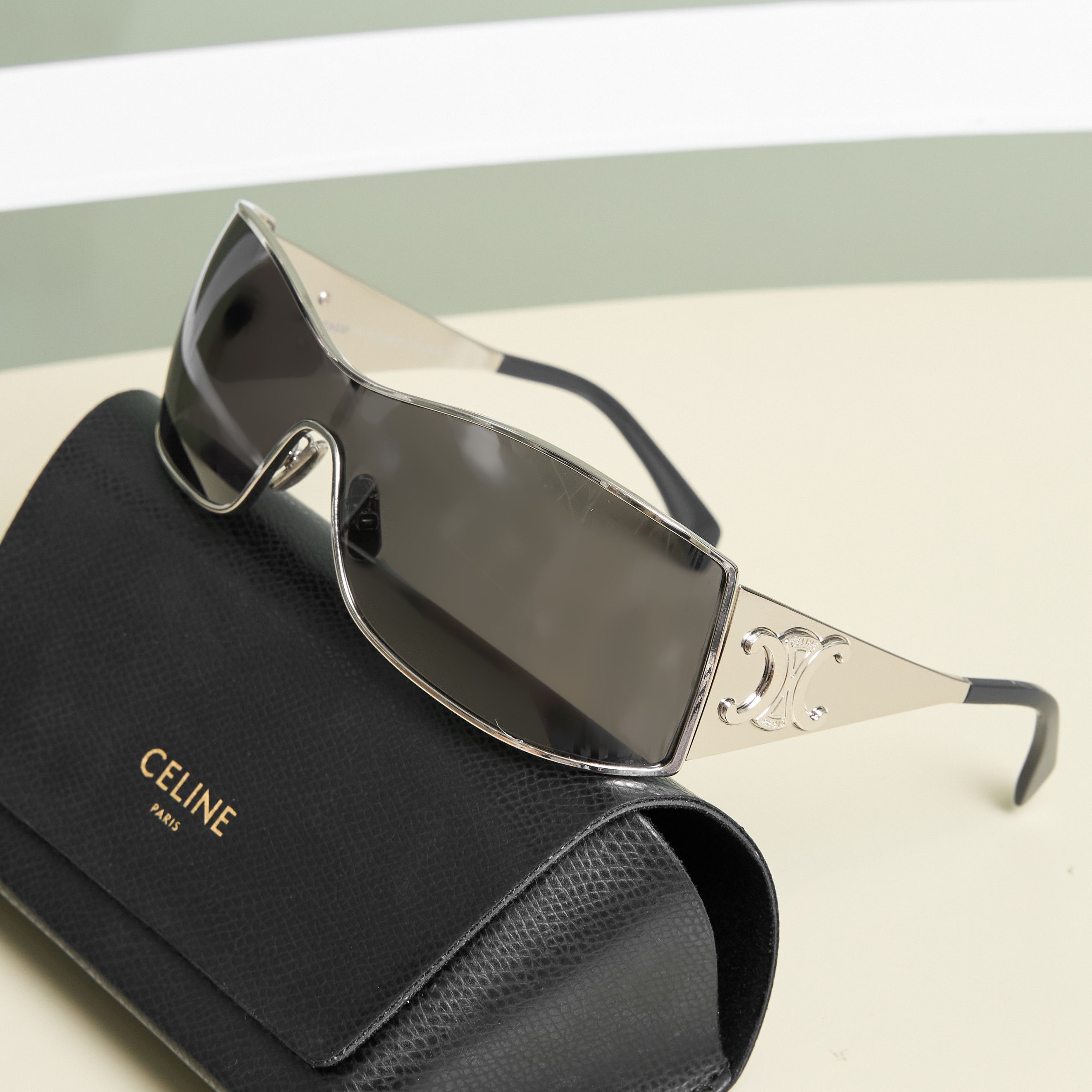 Celine CELINE Triomphe Metal Sunglasses Size ONE SIZE - 1 Thumbnail