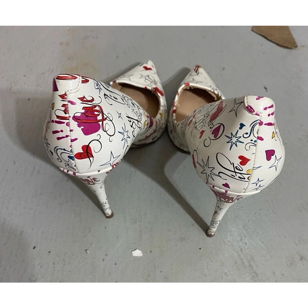 Steve Madden Women's Steve Madden Heels, White Multi, Size 8.5 Size US 8.5 / IT 38.5 - 6 Thumbnail