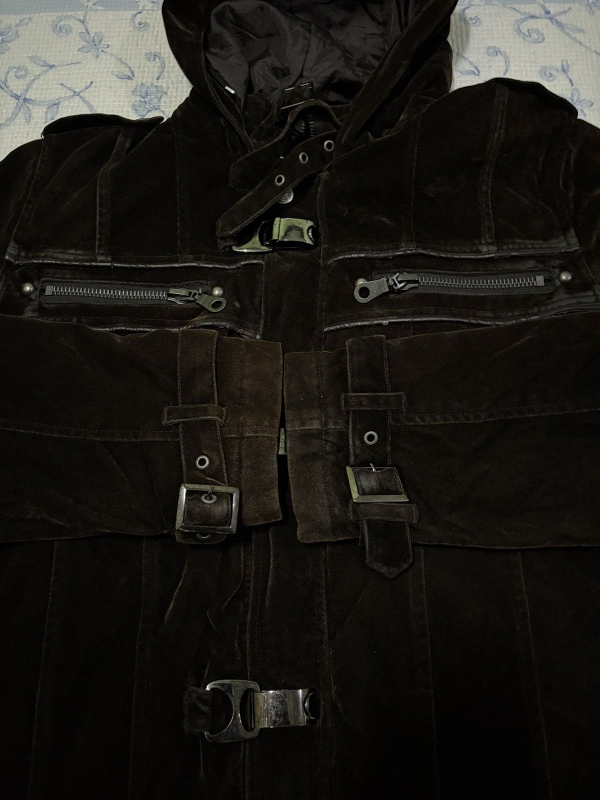 In The Attic In The Attic Velvet Parka Jacket Size US L / EU 52-54 / 3 - 6 Thumbnail