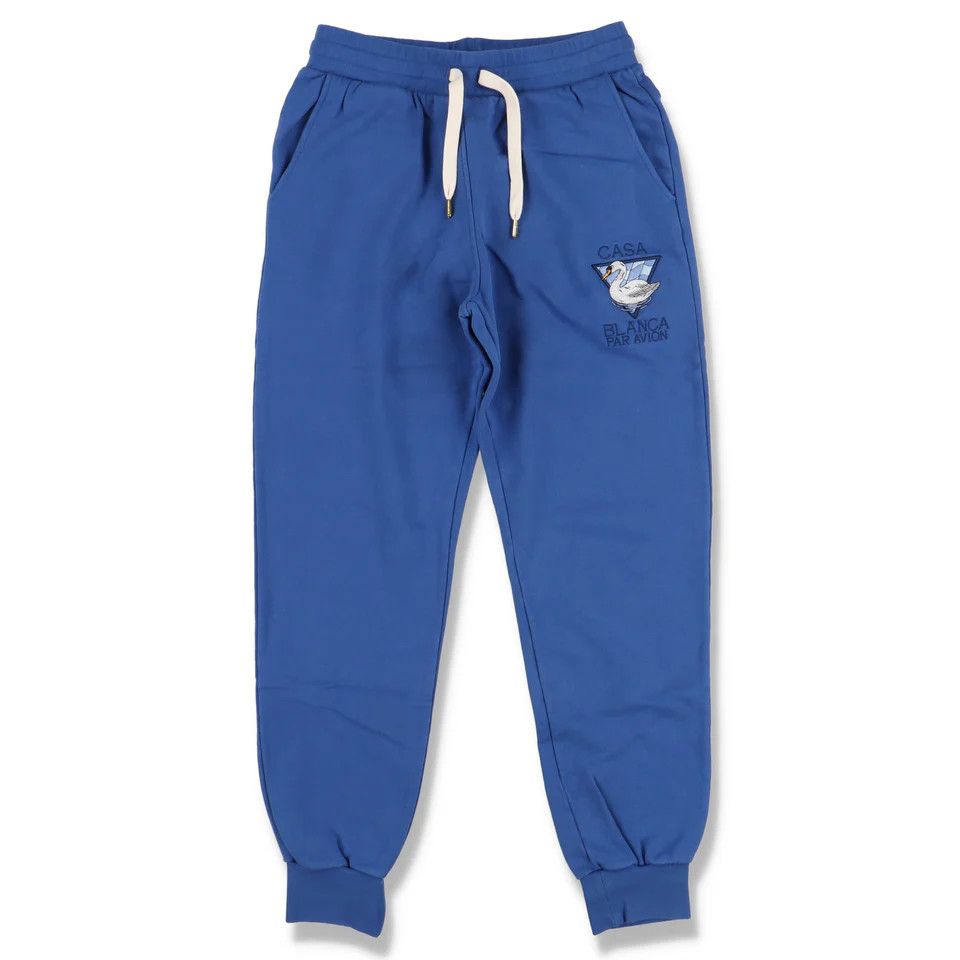Casablanca o1mle0326 Embroidered Sweatpants & Joggers in Blue Size US 36 / EU 52 - 1 Thumbnail