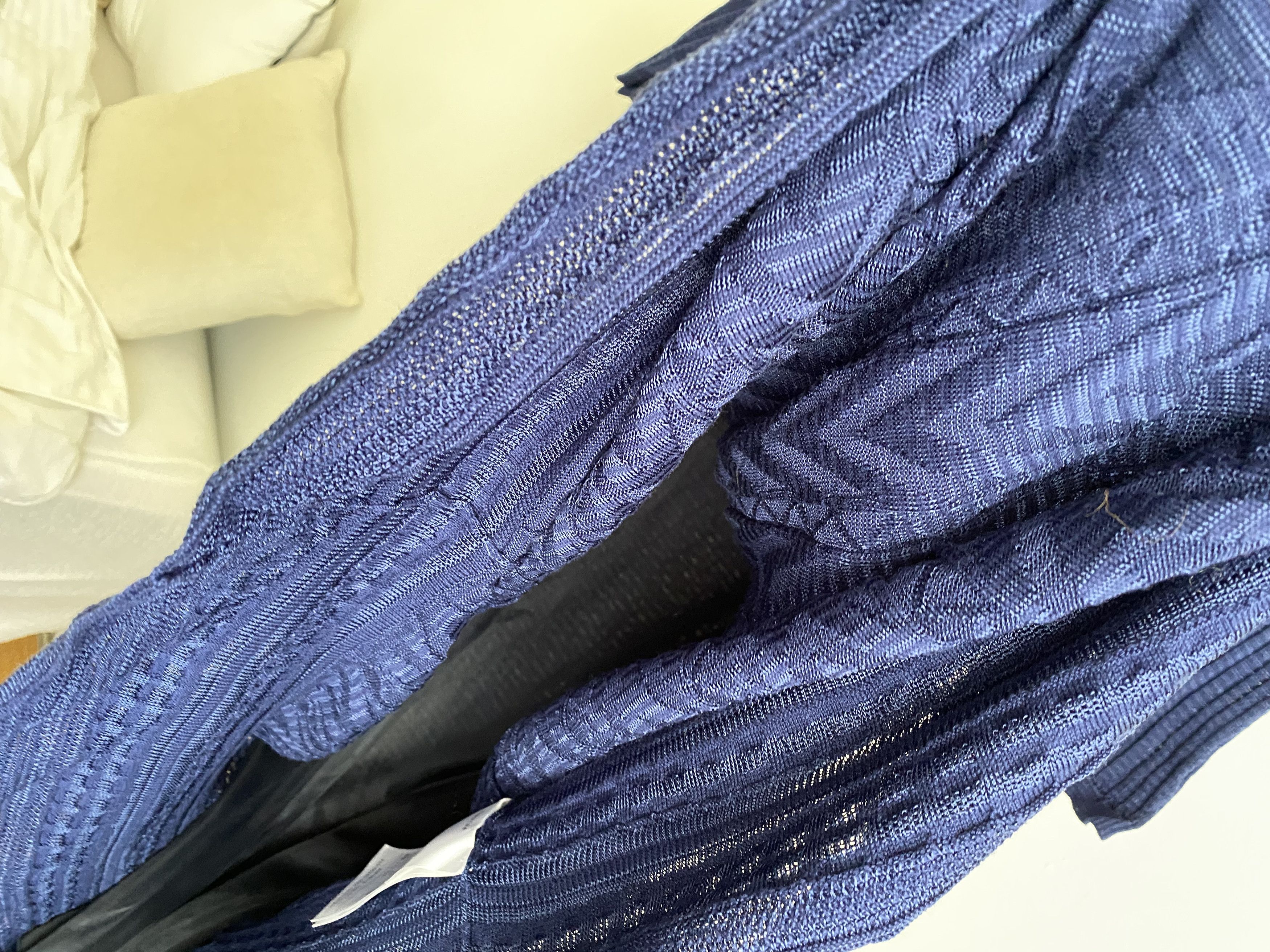 Missoni blue summer missoni dress cobalt knitted Size L / US 10 / IT 46 - 4 Thumbnail