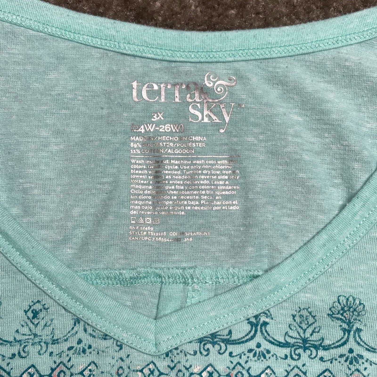 Walmart Terra & Sky Butterfly Shirt Size 3XL / US 20-22 - 2 Thumbnail