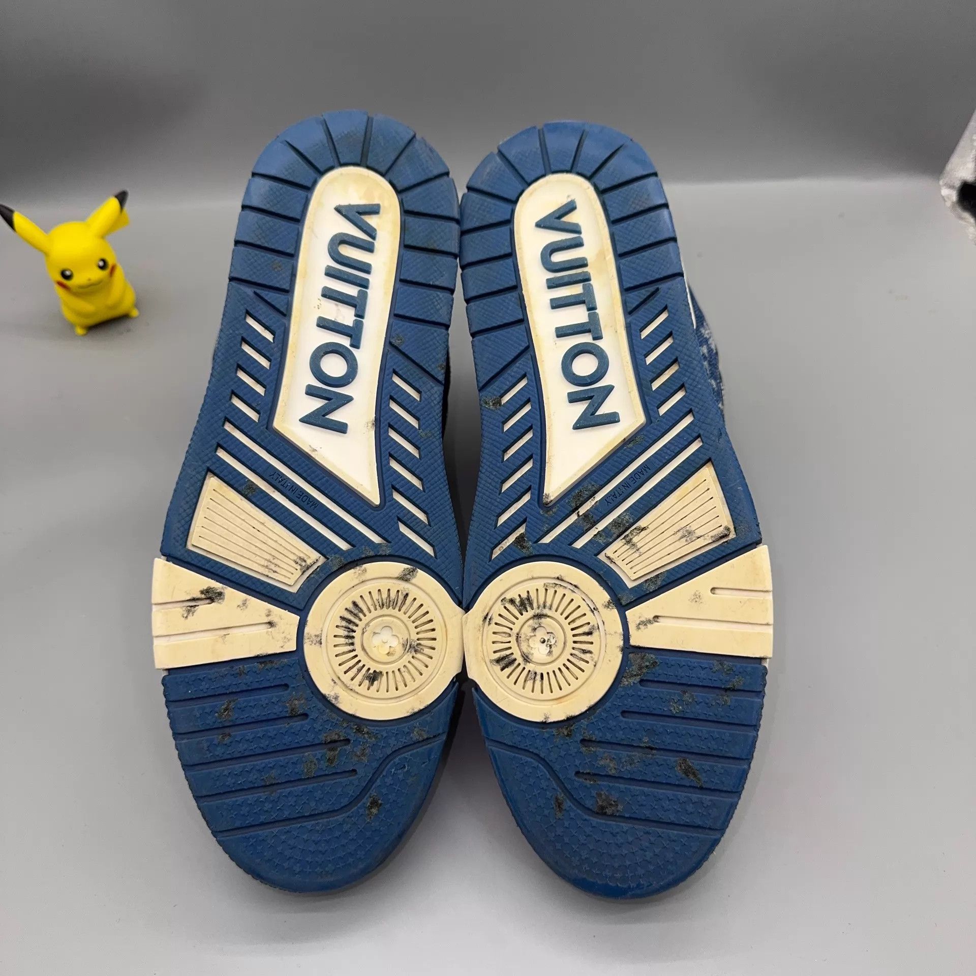 Louis Vuitton LOUIS VUITTON Trainer Denim Blue & White Size 40 Size US 7 / EU 40 - 4 Thumbnail