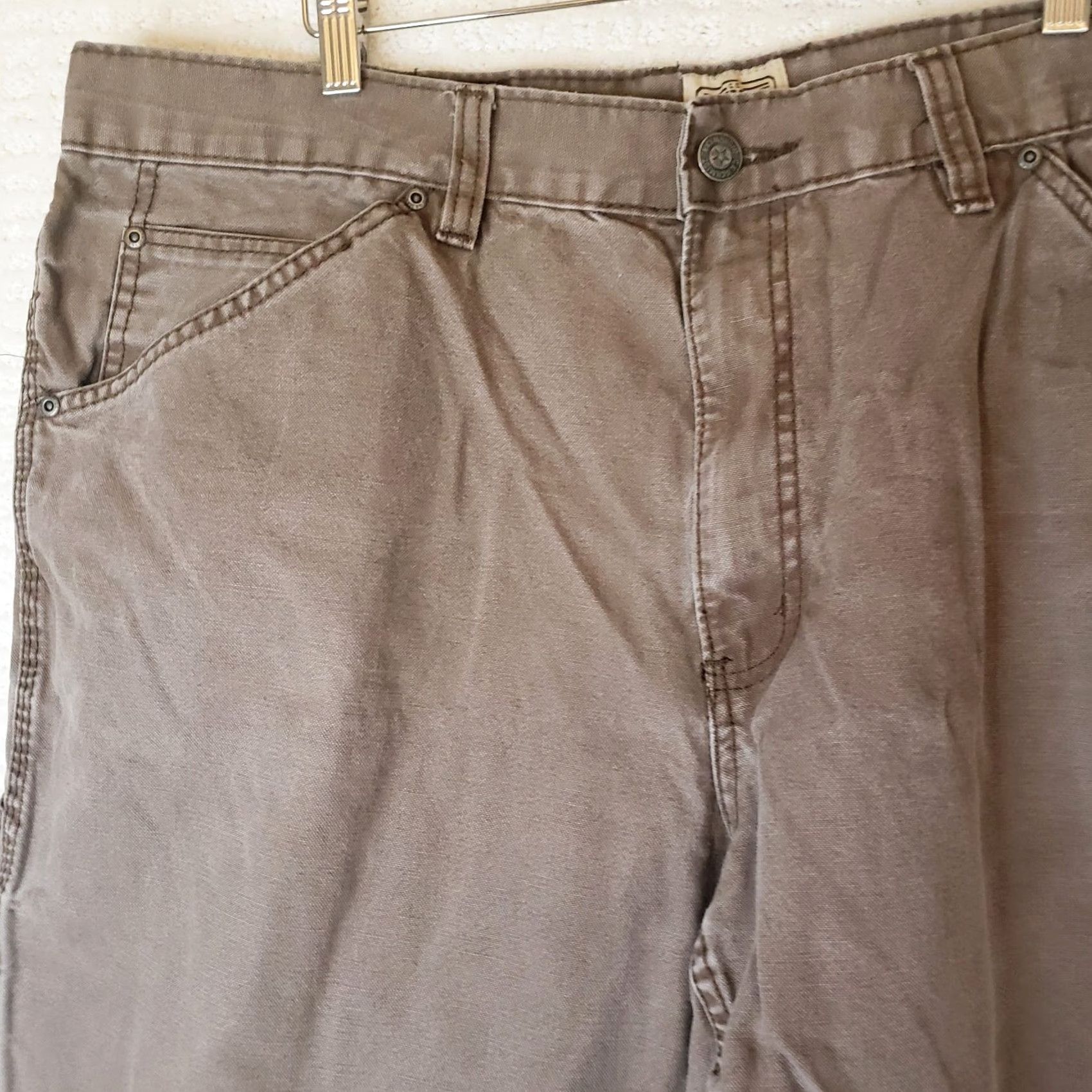Vintage VINTAGE Schmidt Work Wear Men’s Brown Cotton Carpenter Pants SZ 44X30 Size US 44 / EU 60 - 3 Thumbnail